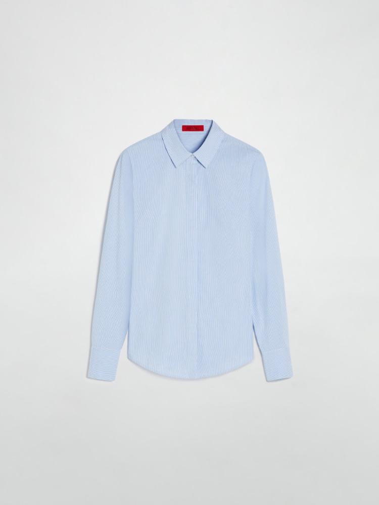 Slim poplin shirt - LIGHT BLUE - MAX&Co.