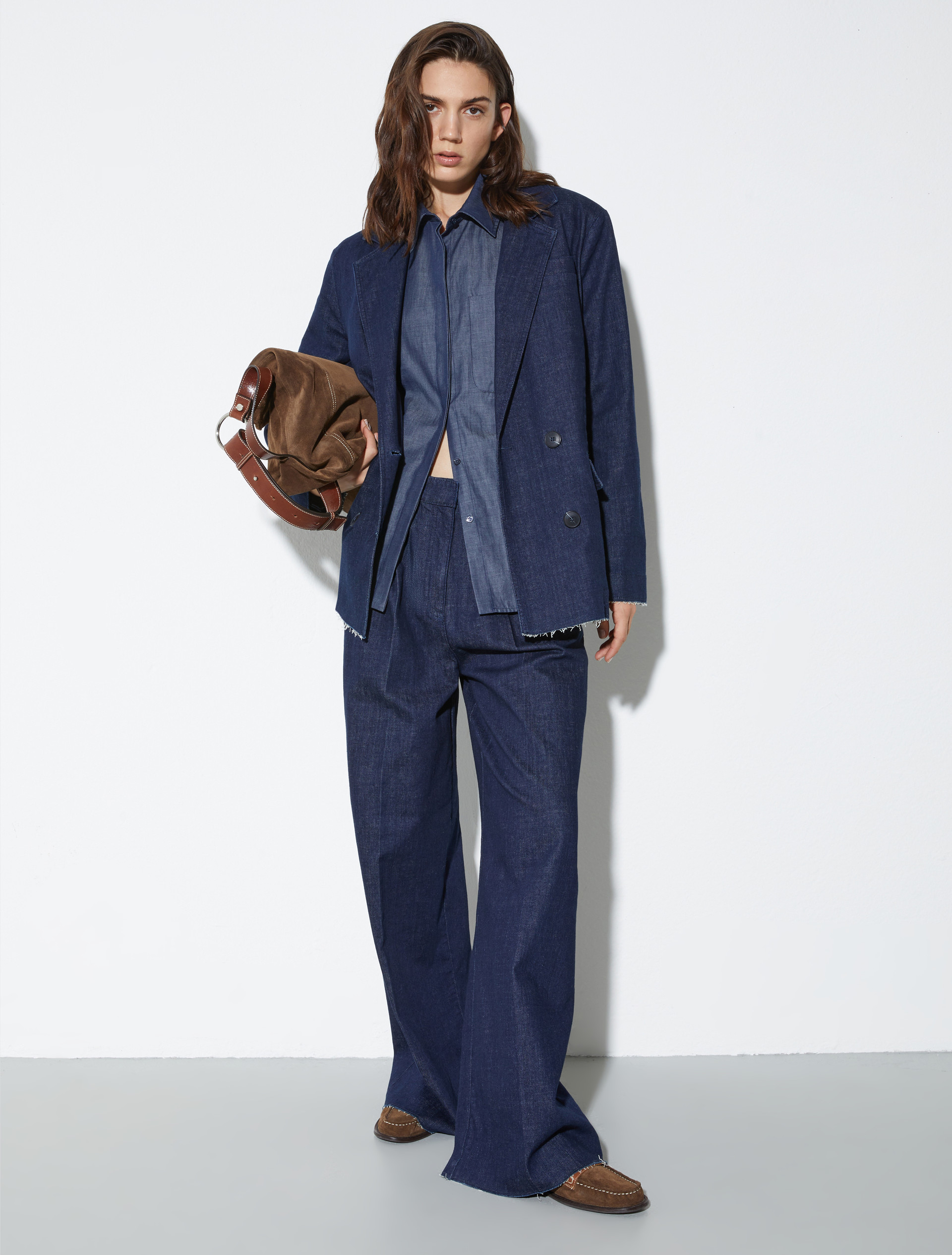 Cotton twill shirt, navy | MAX&Co. Cotton twill shirt - NAVY - MAX&Co. - 4