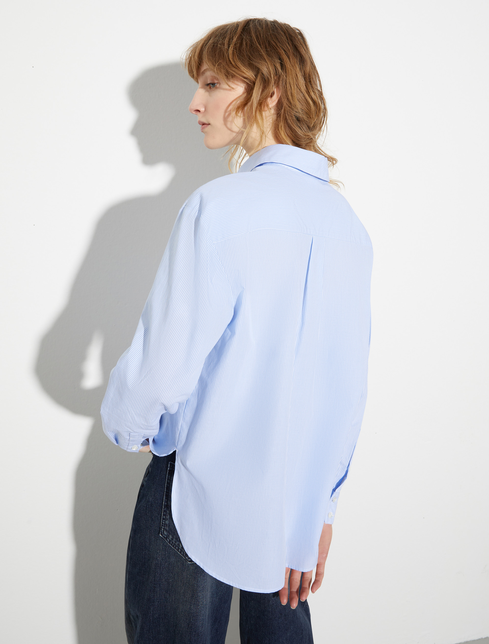 Chemise large en popeline, azure | MAX&Co. Chemise large en popeline - AZURE - MAX&Co. - 3