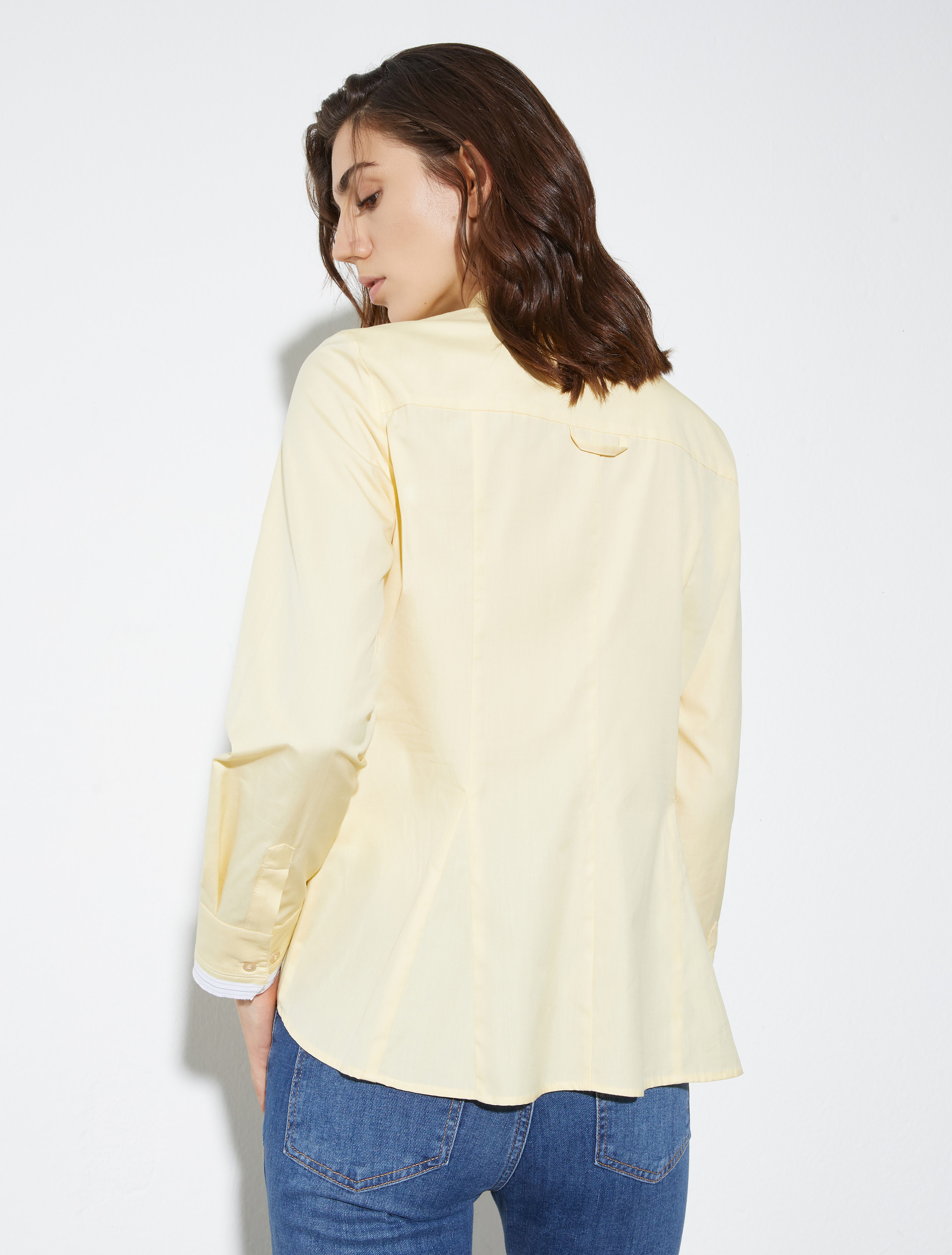 Slim poplin shirt - YELLOW - MAX&Co. - 2