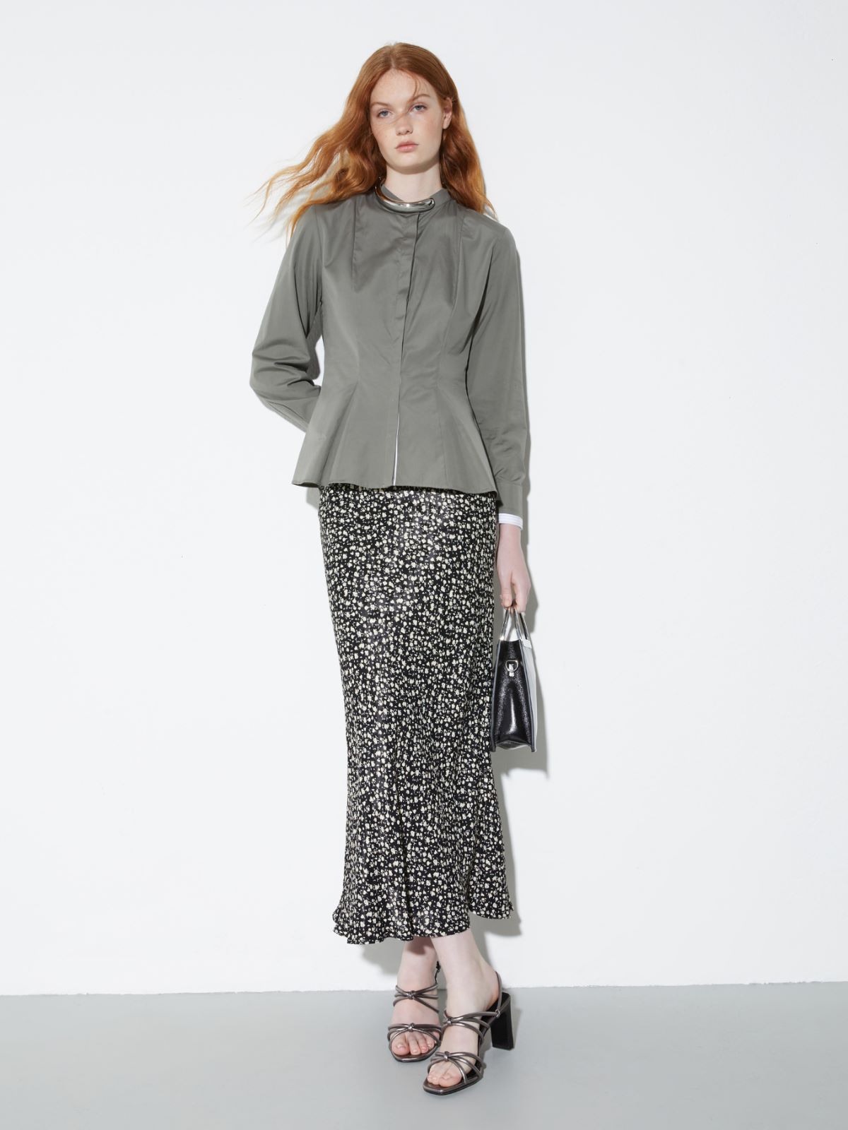 Slim poplin shirt - KAKI - MAX&Co. - 4