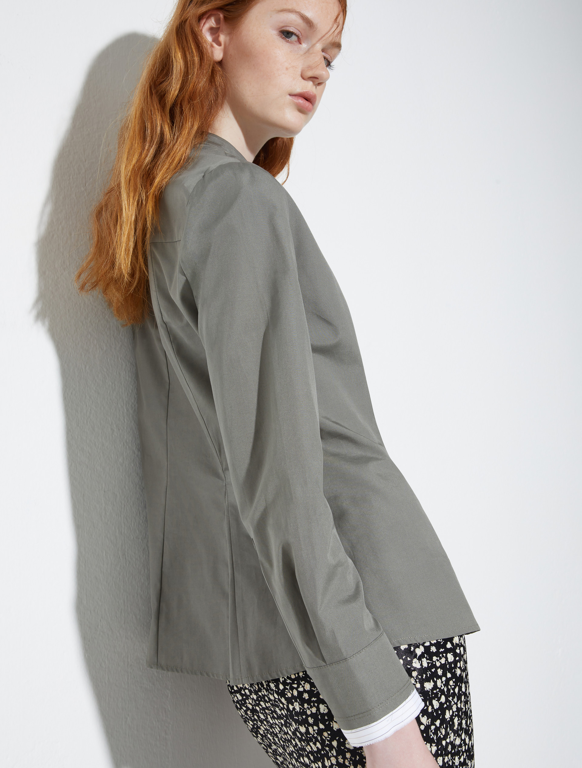 Slim poplin shirt - KAKI - MAX&Co. - 6