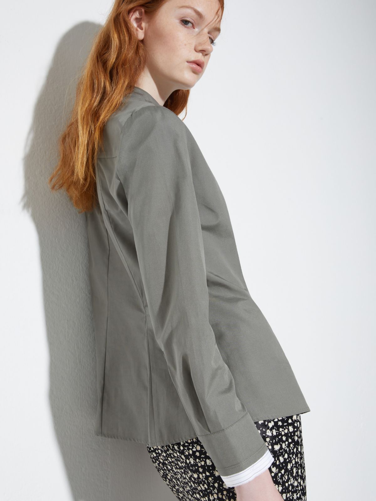 Slim poplin shirt - KAKI - MAX&Co. - 6