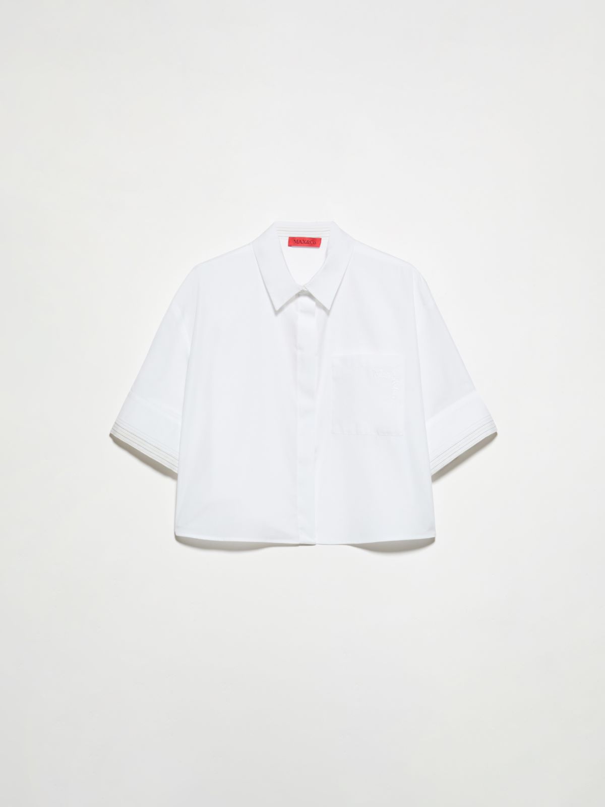 Camisa boxy de popelina - BLANCO - MAX&Co.