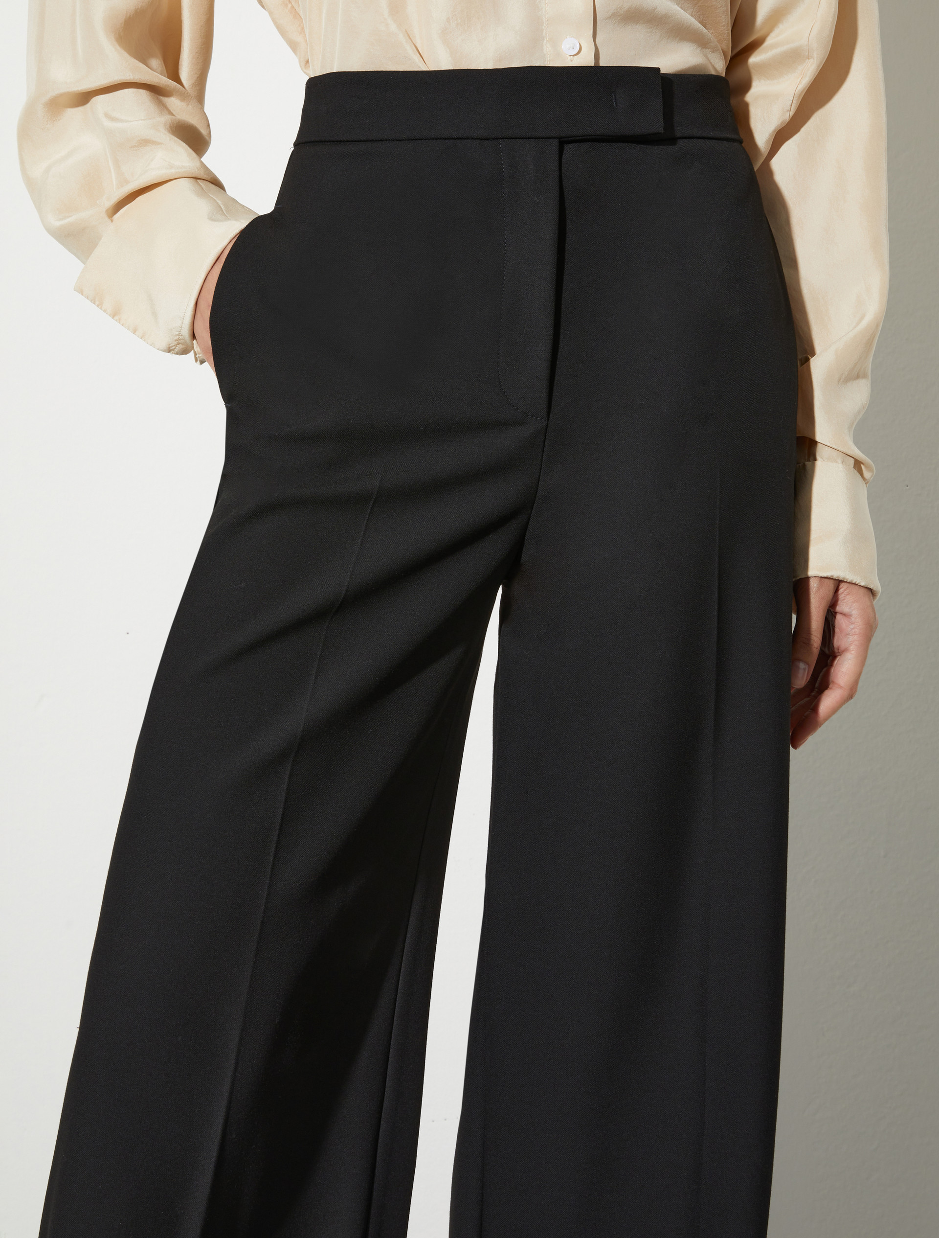 Wide tailored trousers, black | MAX&Co. Wide tailored trousers - BLACK - MAX&Co. - 3