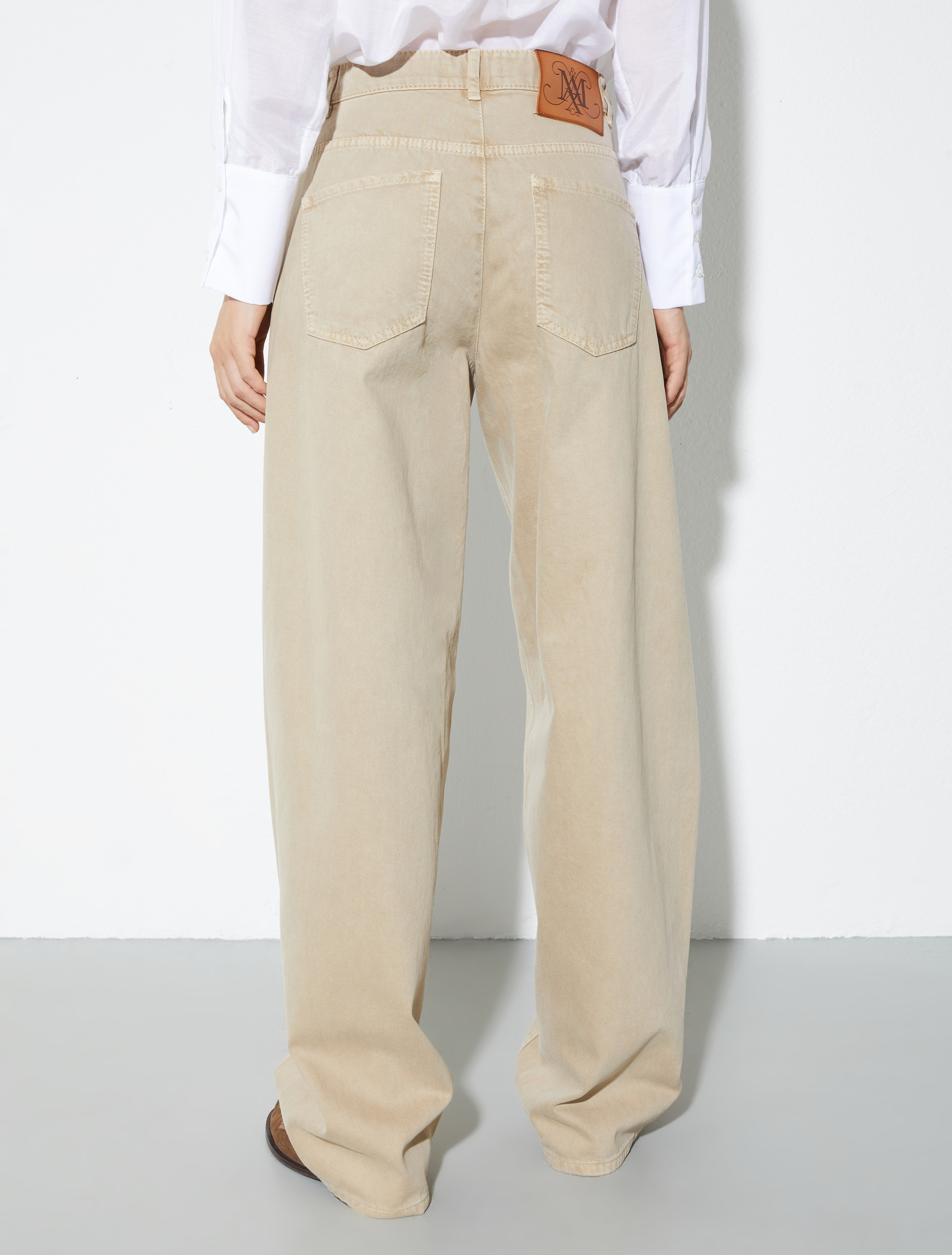 Barrel leg drill trousers, sand | MAX&Co. Barrel leg drill trousers - SAND - MAX&Co. - 2