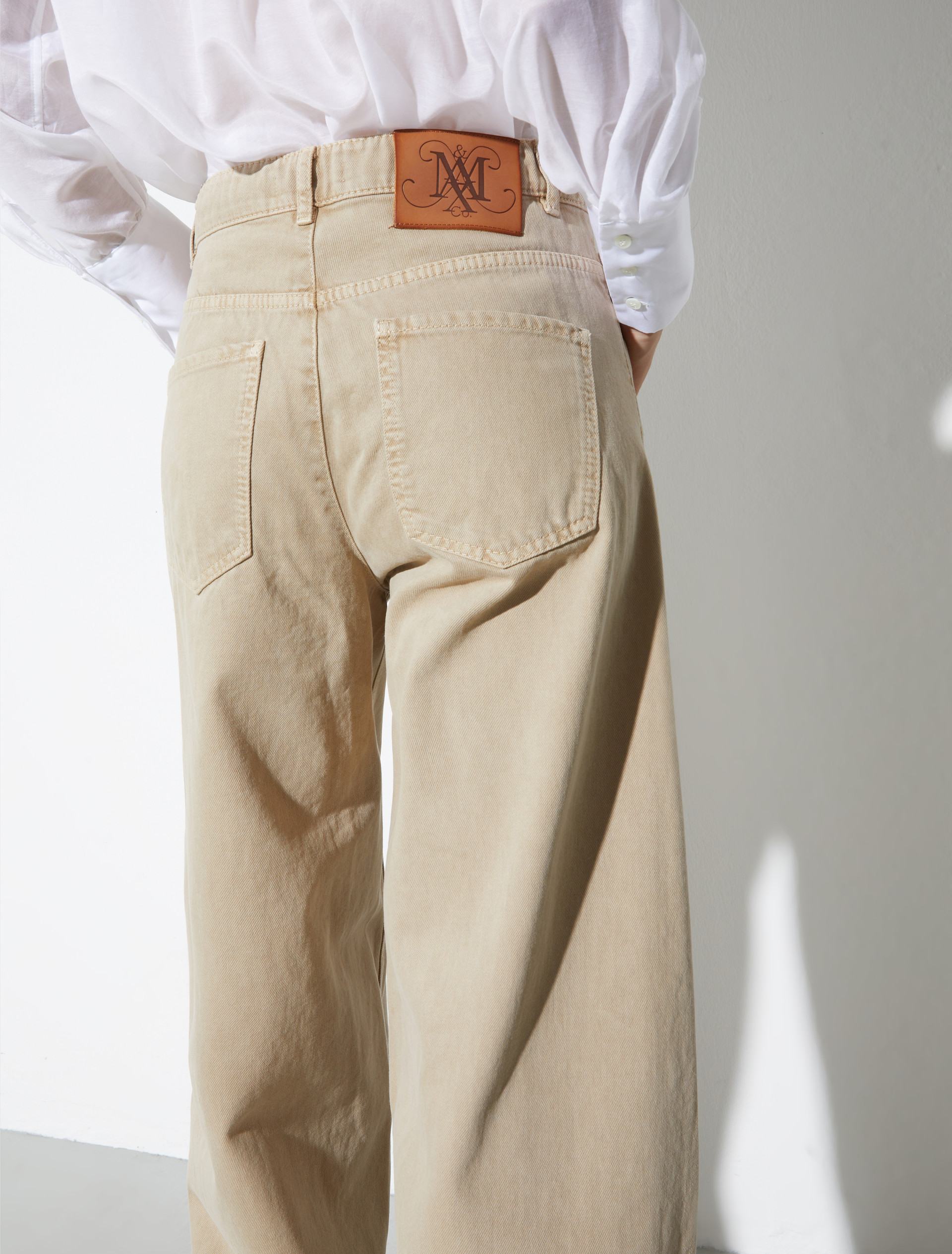 Barrel leg drill trousers, sand | MAX&Co. Barrel leg drill trousers - SAND - MAX&Co. - 6