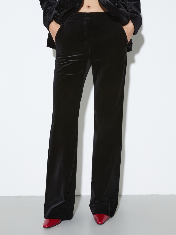 Velvet flared trousers - MAX&Co.