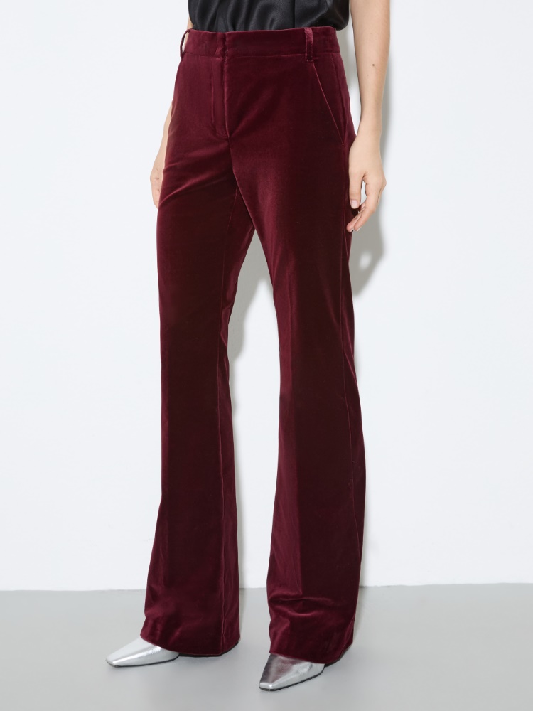 Velvet flared trousers - MAX&Co.