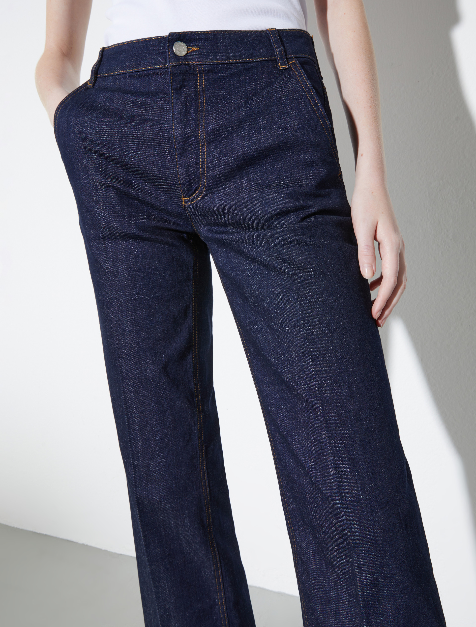 Re-Edit straight-leg jeans, blue jeans | MAX&Co. Re-Edit straight-leg jeans - BLUE JEANS - MAX&Co. - 3