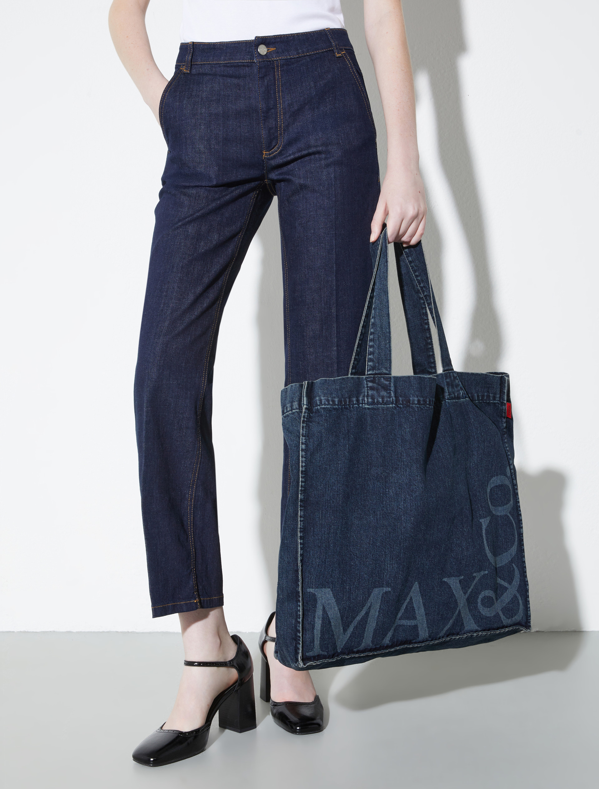 Re-Edit straight-leg jeans, blue jeans | MAX&Co. Re-Edit straight-leg jeans - BLUE JEANS - MAX&Co. - 6