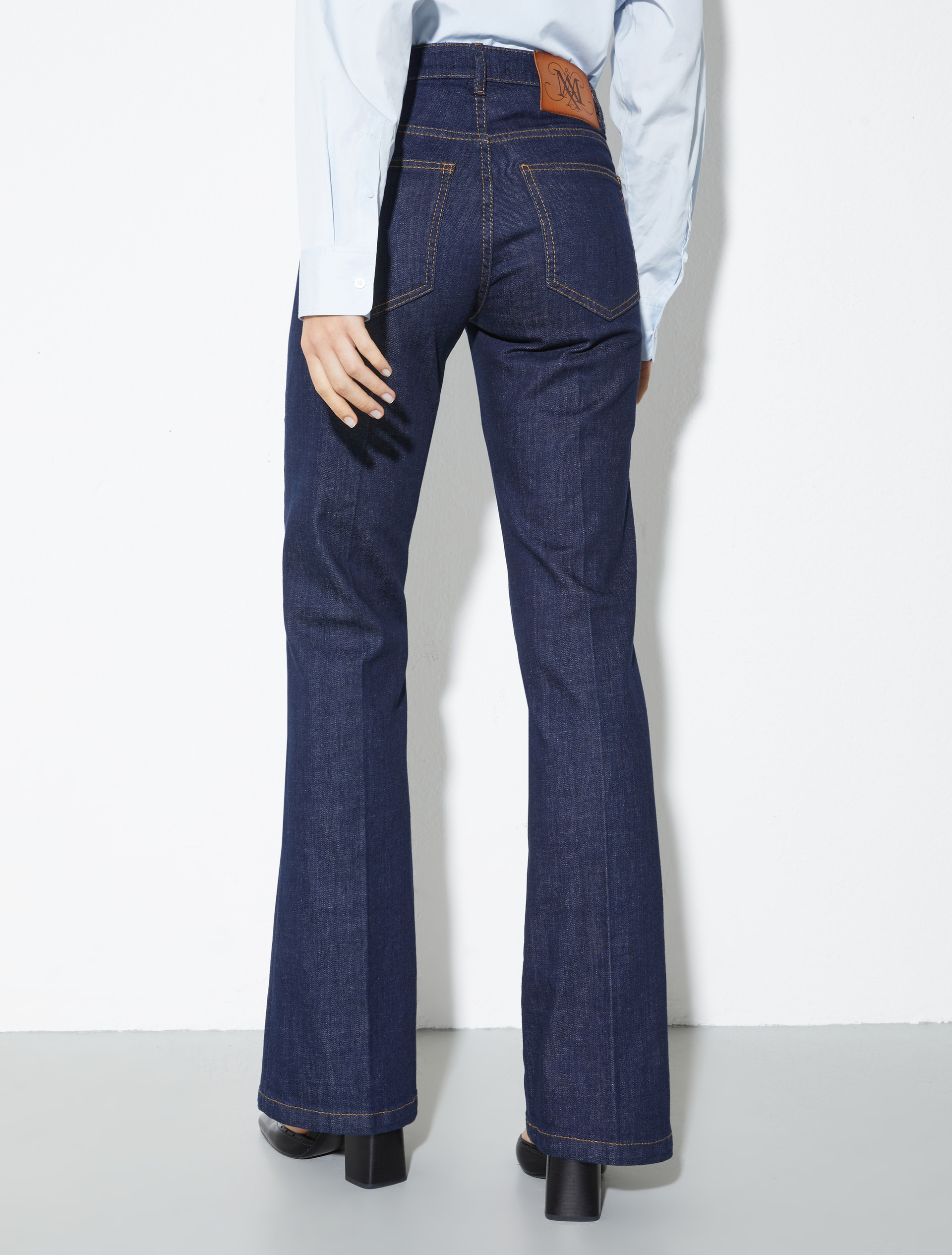 Raw-denim bootcut jeans, blue jeans | MAX&Co. Raw-denim bootcut jeans - BLUE JEANS - MAX&Co. - 2