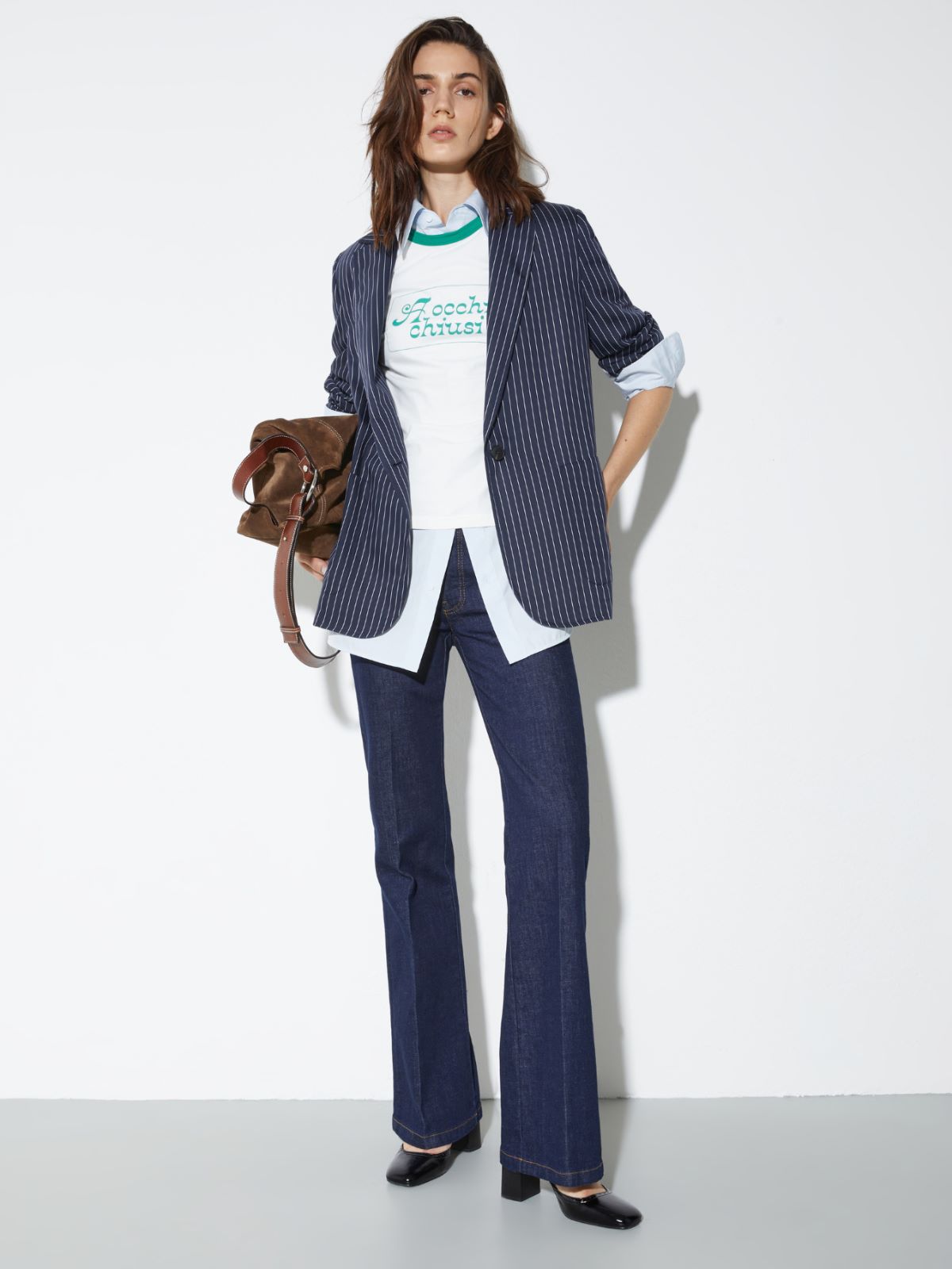 Raw-denim bootcut jeans - BLUE JEANS - MAX&Co. - 4