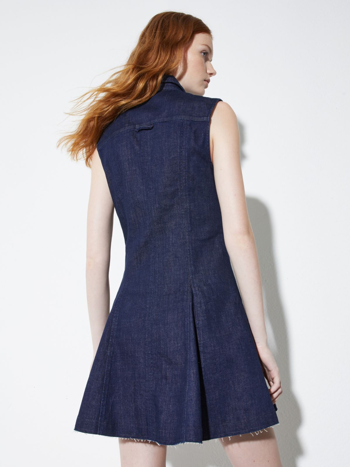 Fit & flare denim shirt dress - BLUE JEANS - MAX&Co. - 2