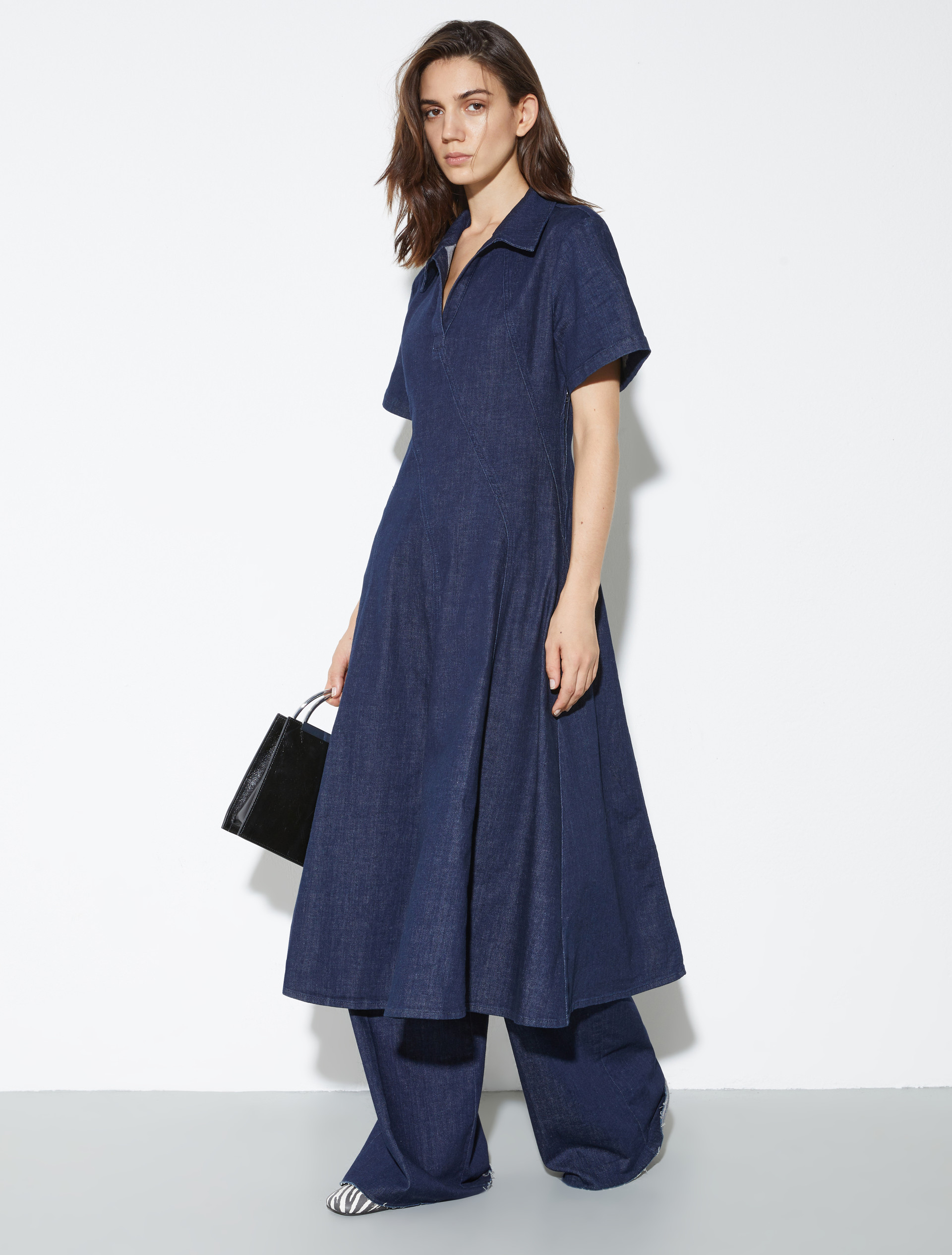 Denim midi dress, blue jeans | MAX&Co. Denim midi dress - BLUE JEANS - MAX&Co. - 4