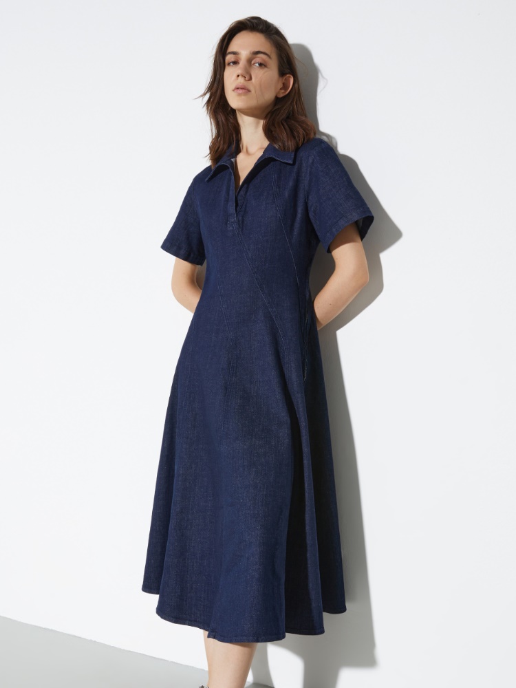 Denim midi dress - BLUE JEANS - MAX&Co.