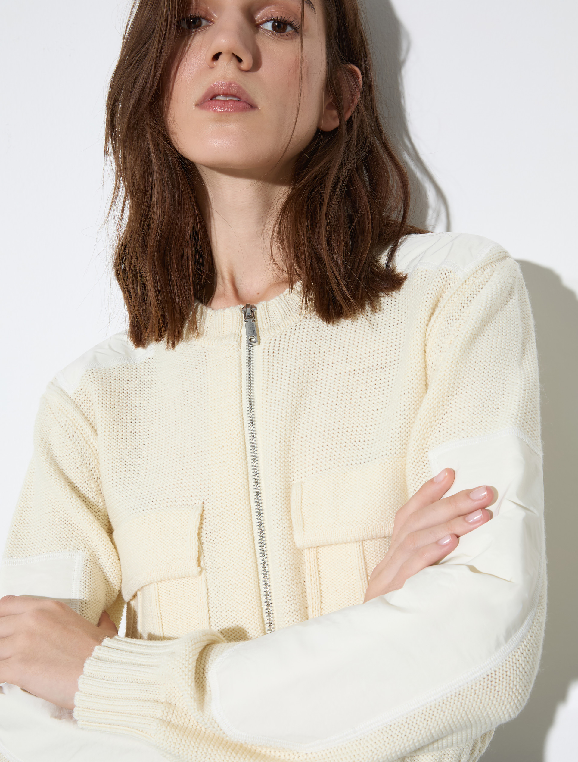 Cardigan avec détails en duchesse - LAIT - MAX&Co. - 3