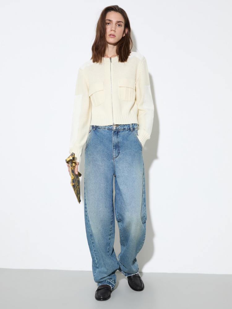 Cardigan mit Details aus Duchesse - MAX&Co. - 4