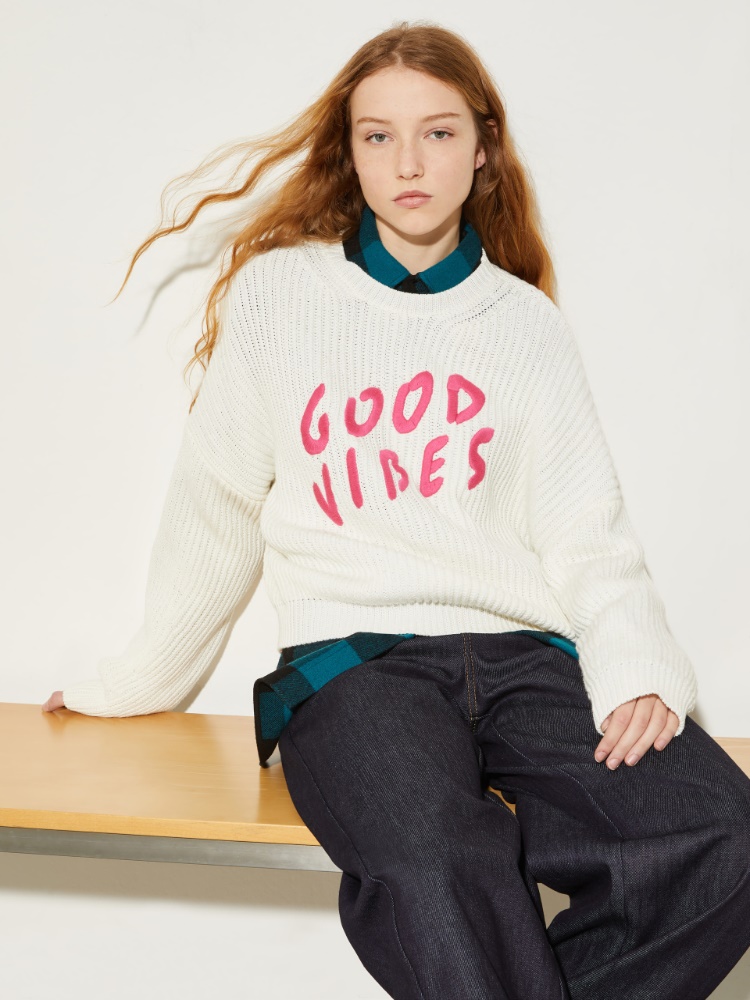 P. Terzini &Co.llaboration jumper - MILK - MAX&Co.