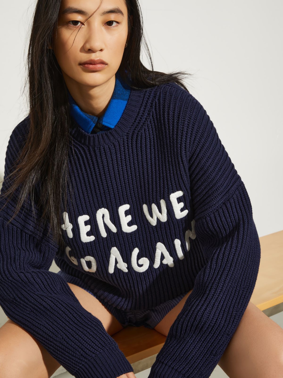 P. Terzini &Co.llaboration jumper - NAVY - MAX&Co. - 3