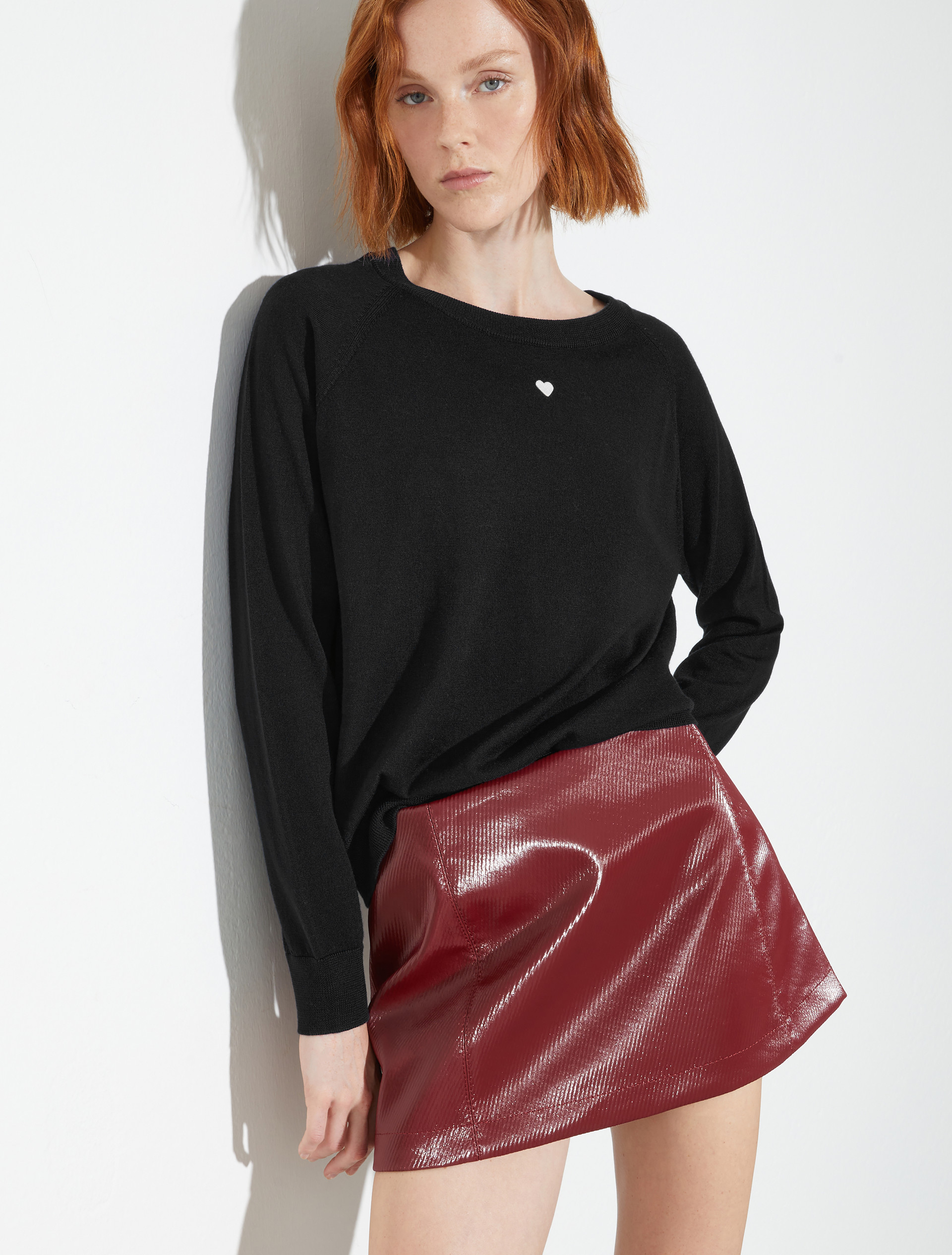 Pure merino wool jumper, black | MAX&Co. Pure merino wool jumper - BLACK - MAX&Co.