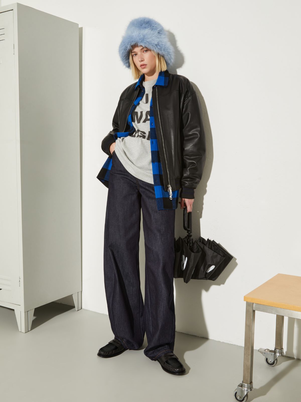 P. Terzini &Co.llaboration leather bomber jacket - BLACK - MAX&Co. - 4