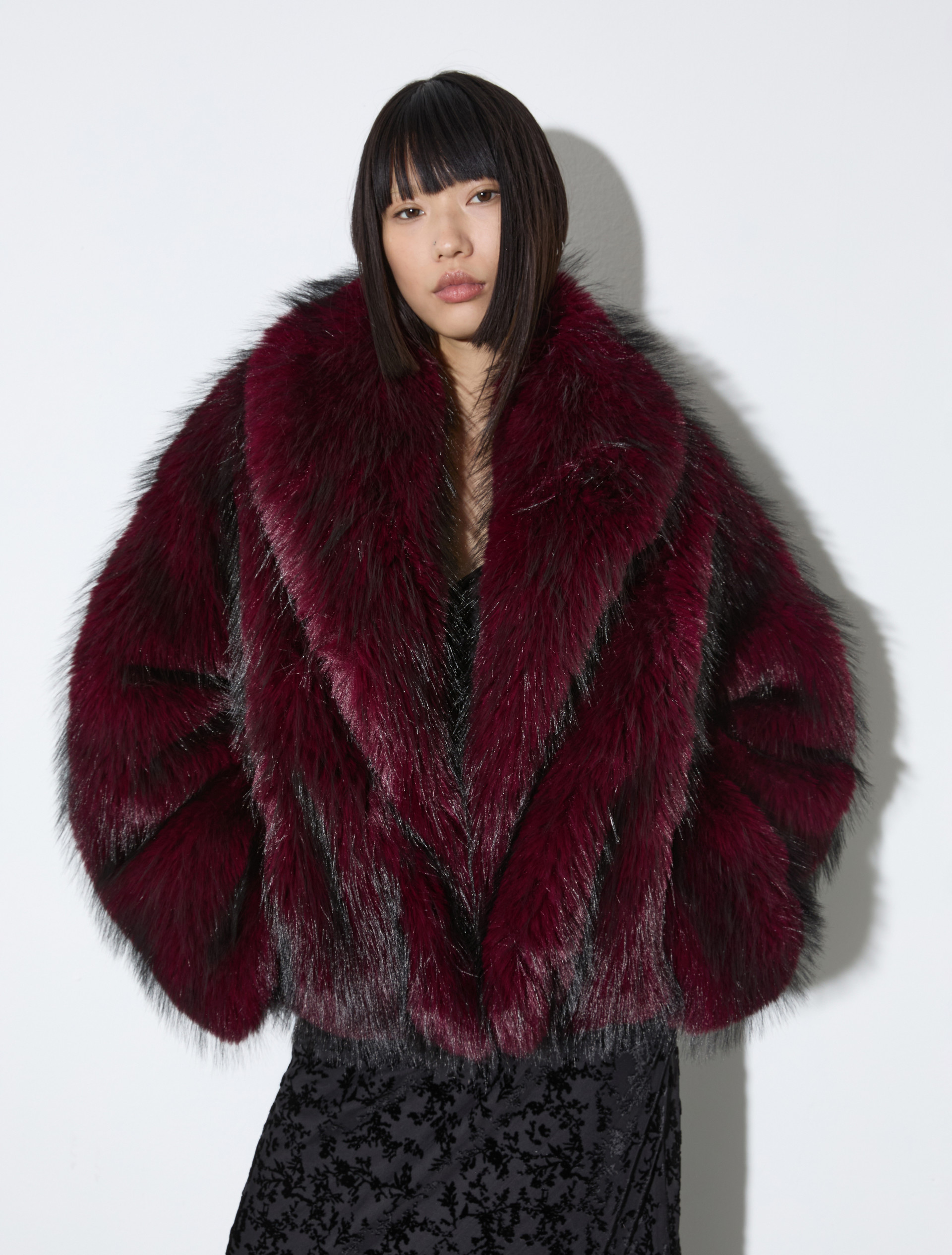 Plush jacket - BORDEAUX - MAX&Co.