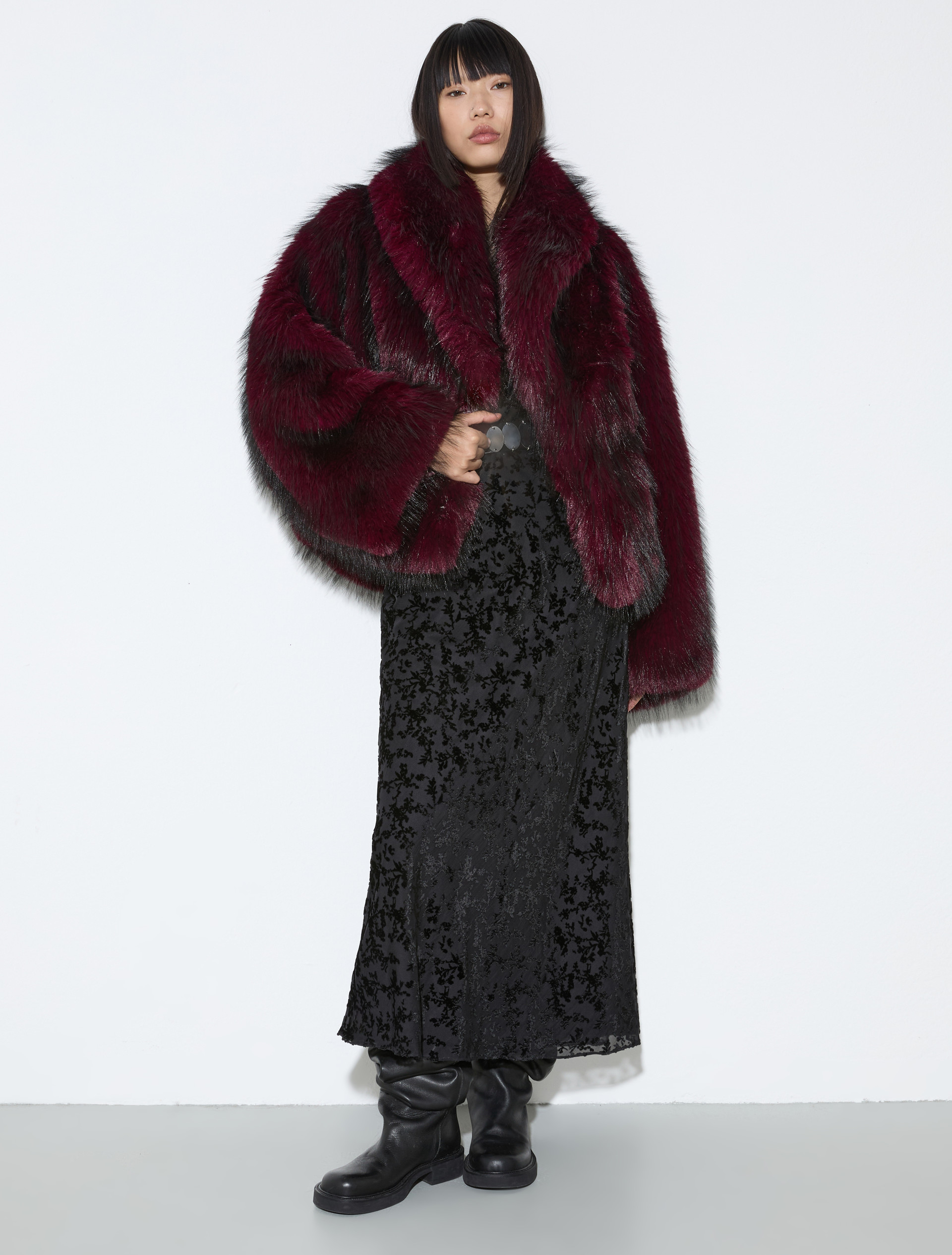 Plush jacket - BORDEAUX - MAX&Co. - 4
