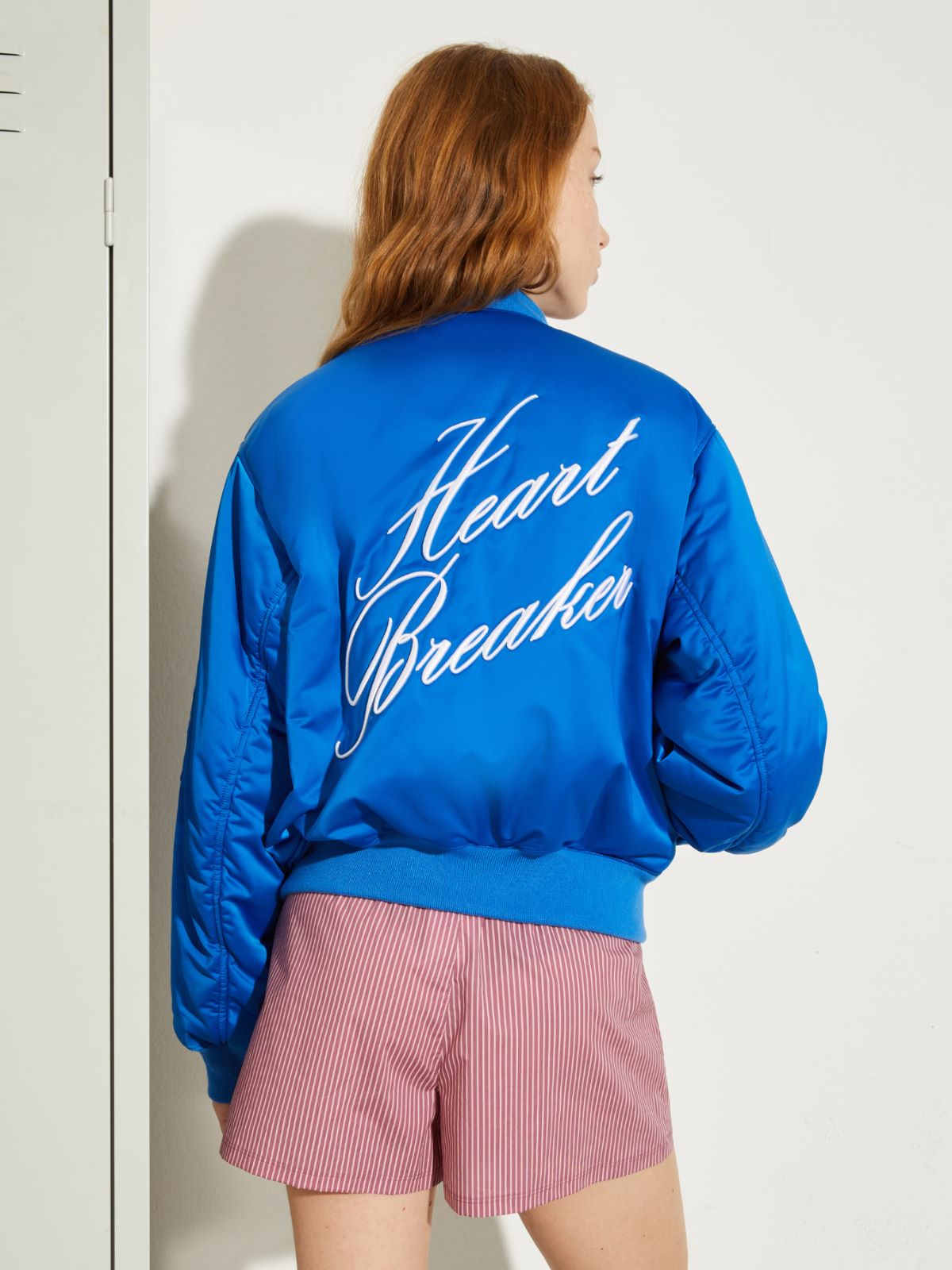 P. Terzini &Co.llaboration bomber jacket - CORNFLOWER BLUE - MAX&Co.