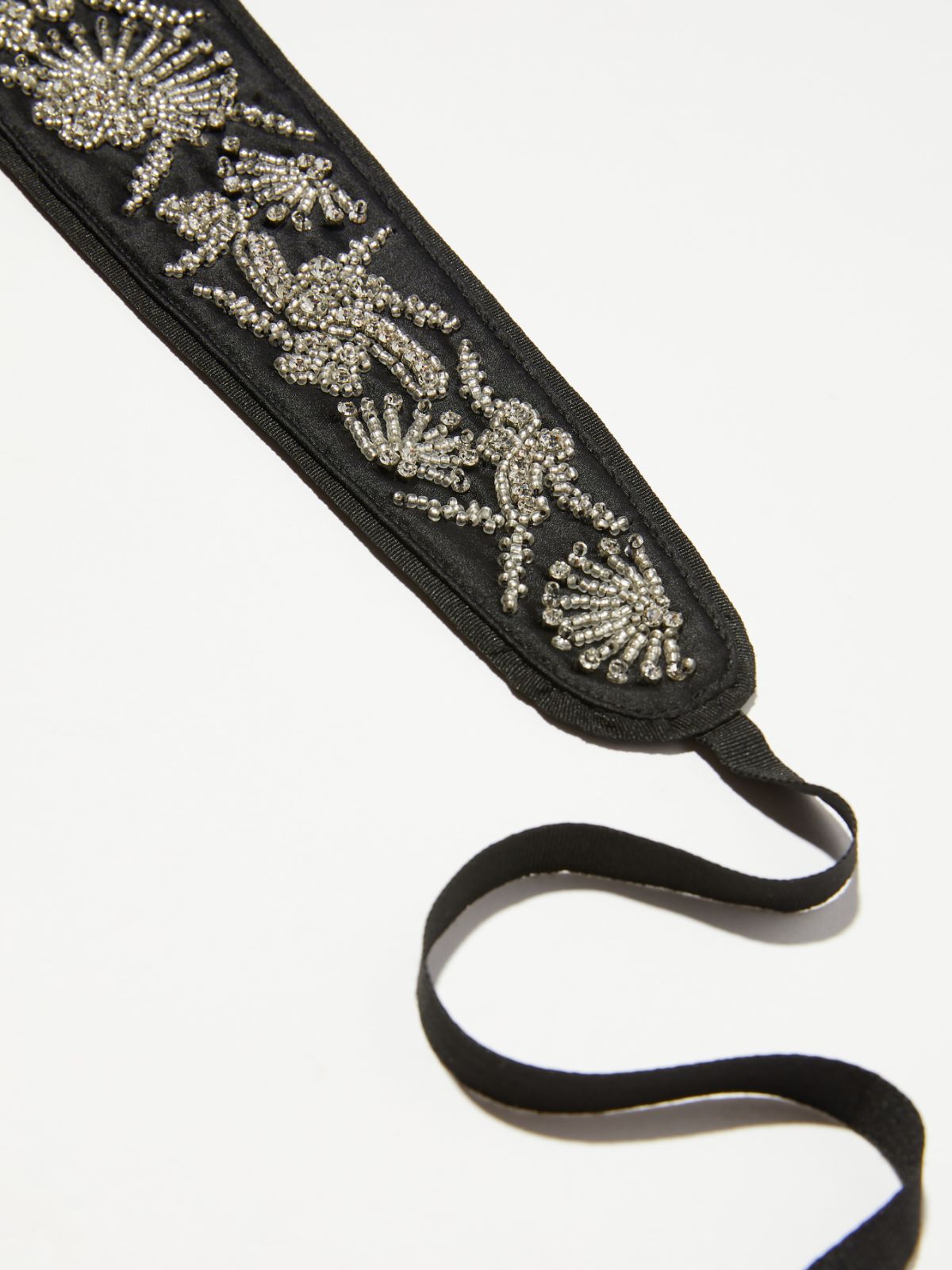Obi belt with bejewelled embroidery - BLACK - MAX&Co. - 2