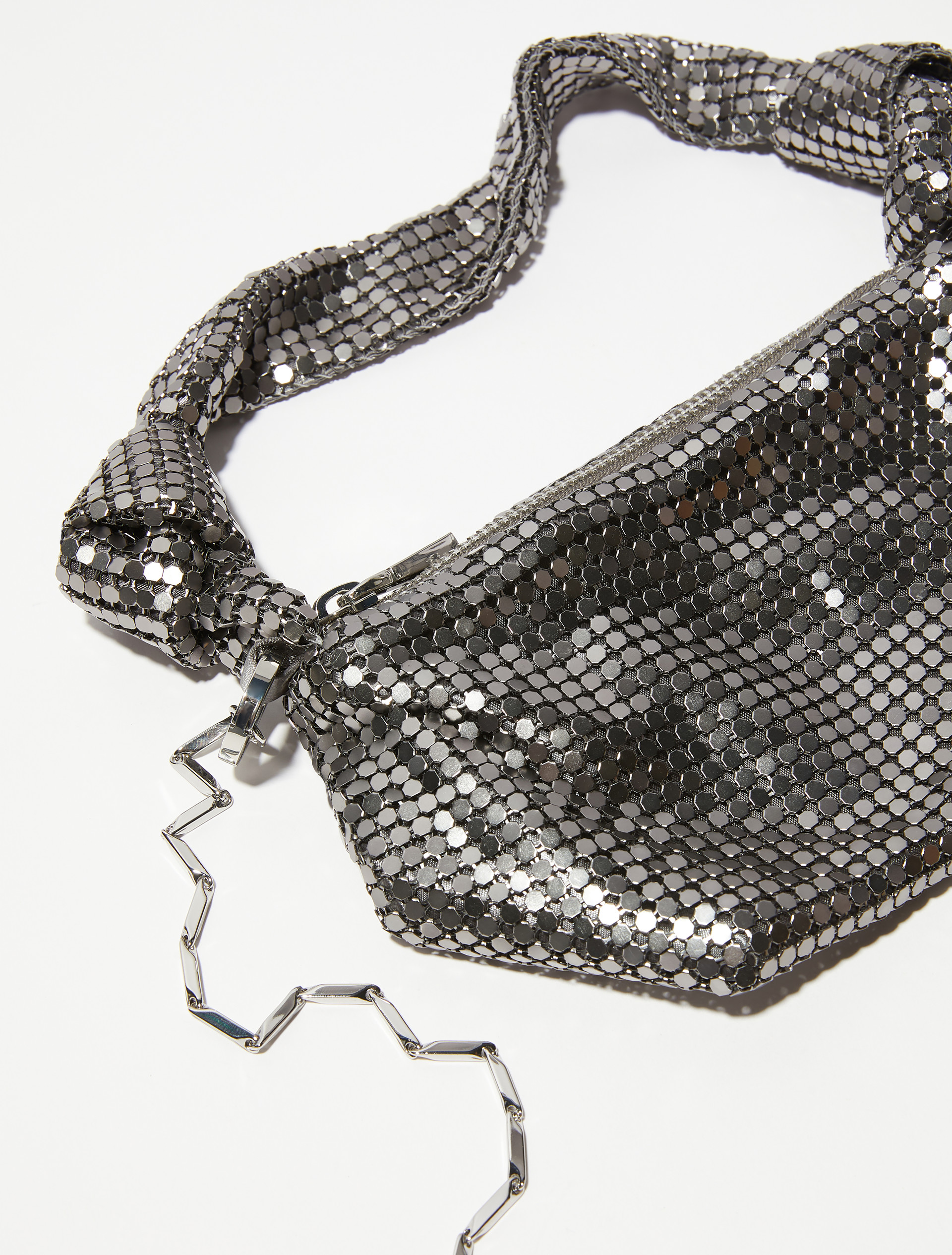 Metal mesh bag, dark grey | MAX&Co. Metal mesh bag - DARK GREY - MAX&Co. - 3