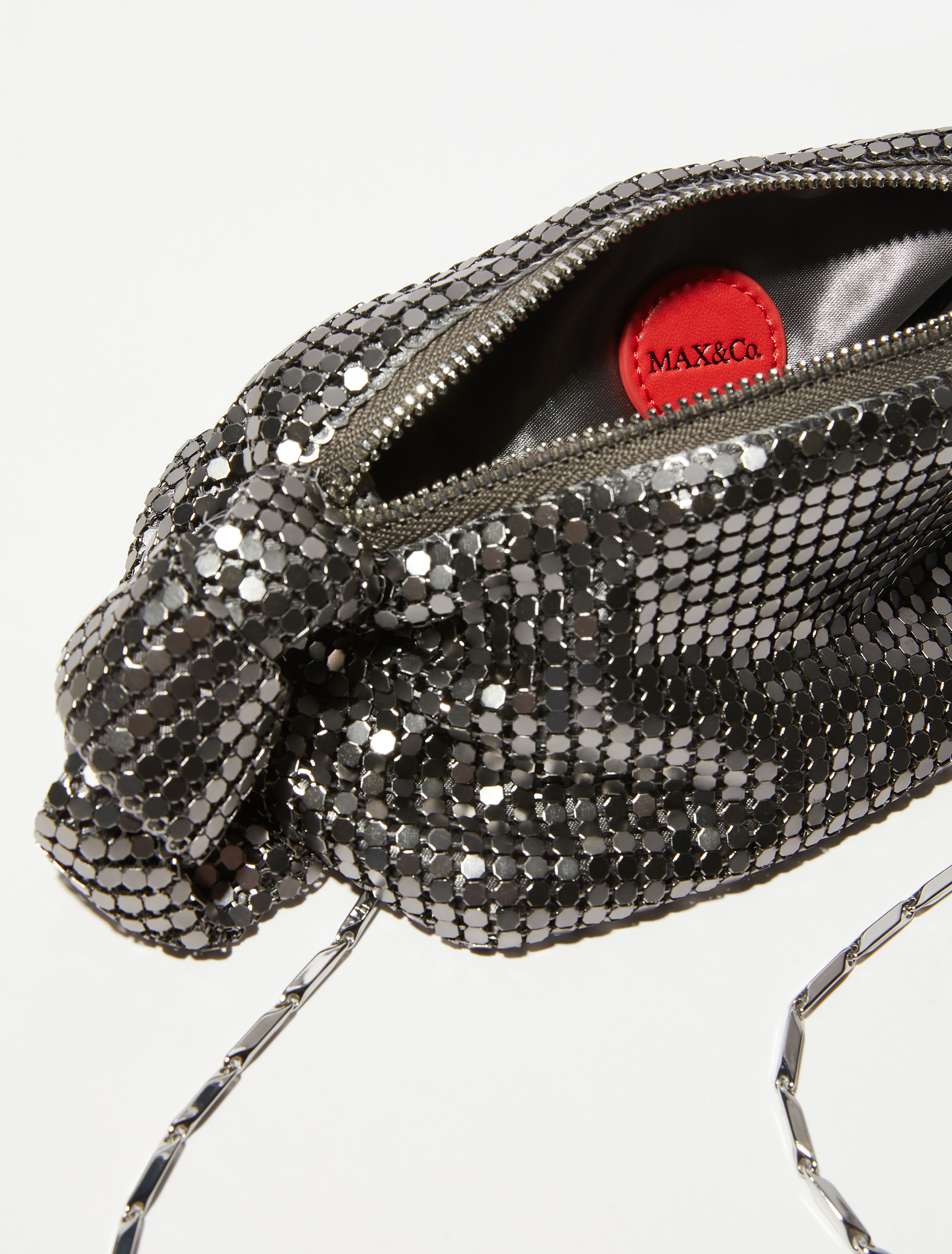 Metal mesh bag, dark grey | MAX&Co. Metal mesh bag - DARK GREY - MAX&Co. - 4