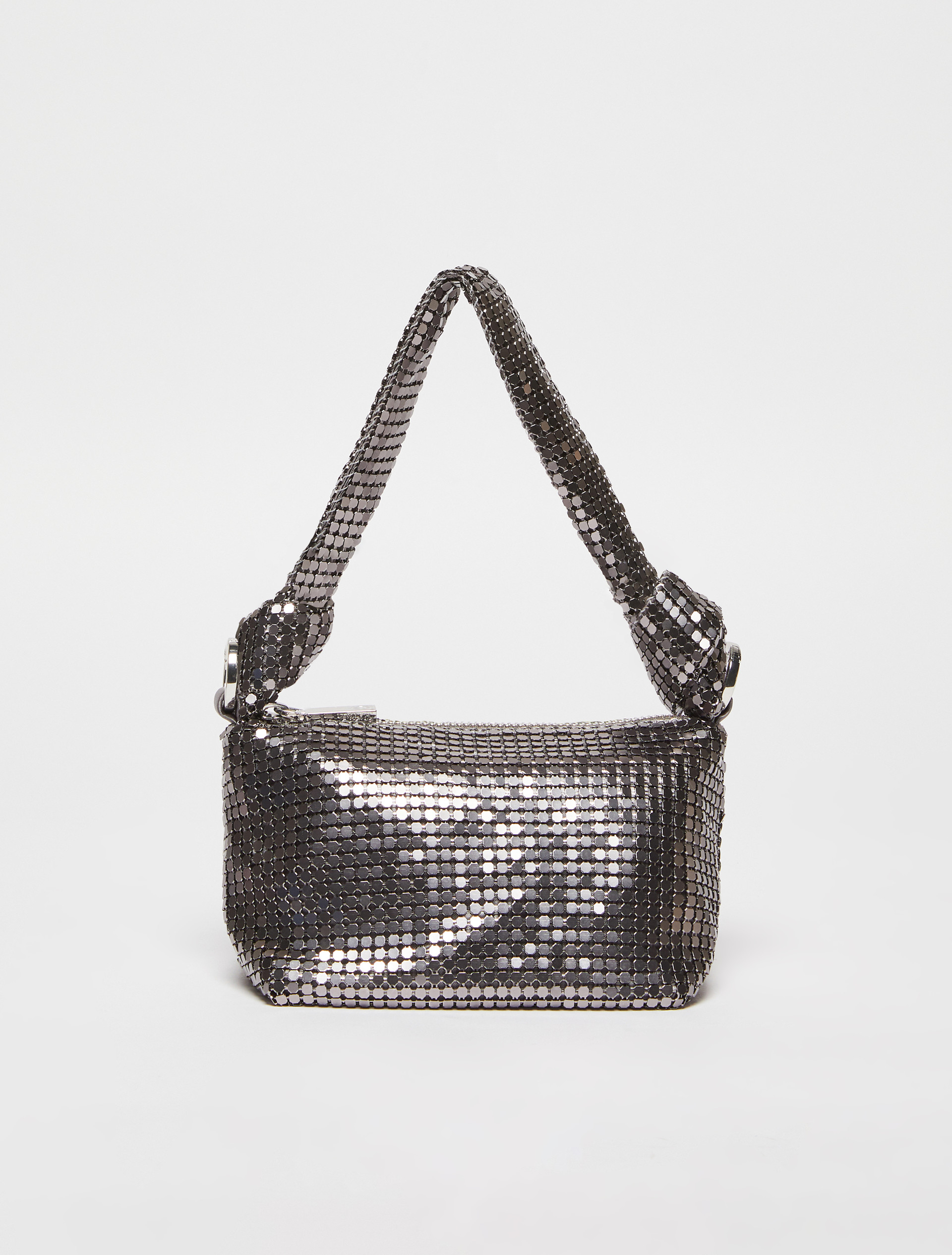 Metal mesh bag, dark grey | MAX&Co. Metal mesh bag - DARK GREY - MAX&Co.