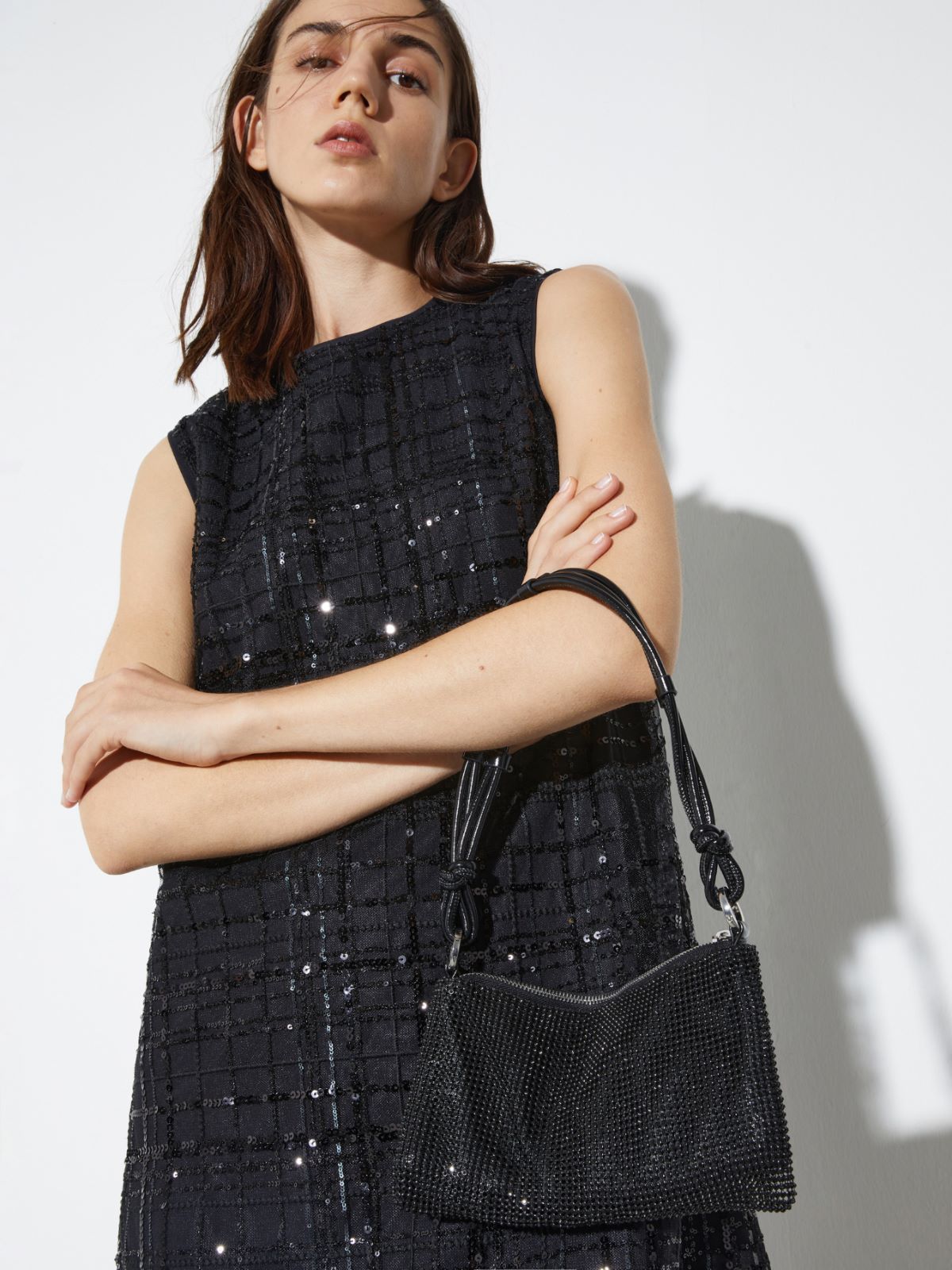 Rhinestone clutch - BLACK - MAX&Co. - 5