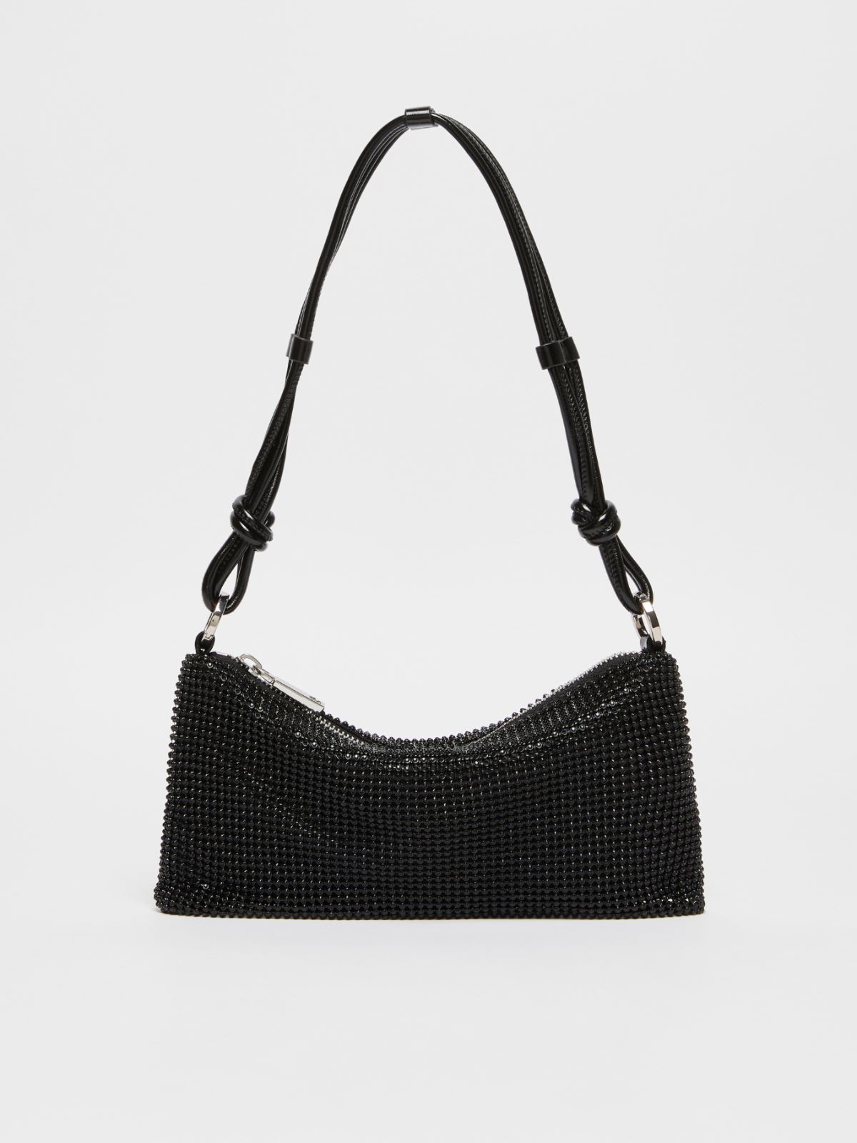 Rhinestone clutch - BLACK - MAX&Co.
