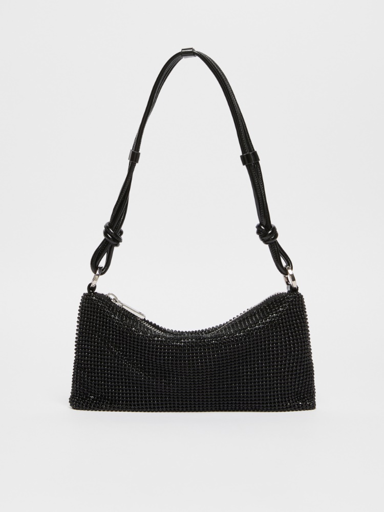 Rhinestone clutch - BLACK - MAX&Co.