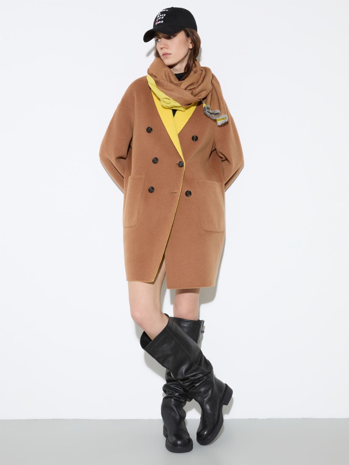 Stola con maxi logo - MARRONE - MAX&Co. - 4