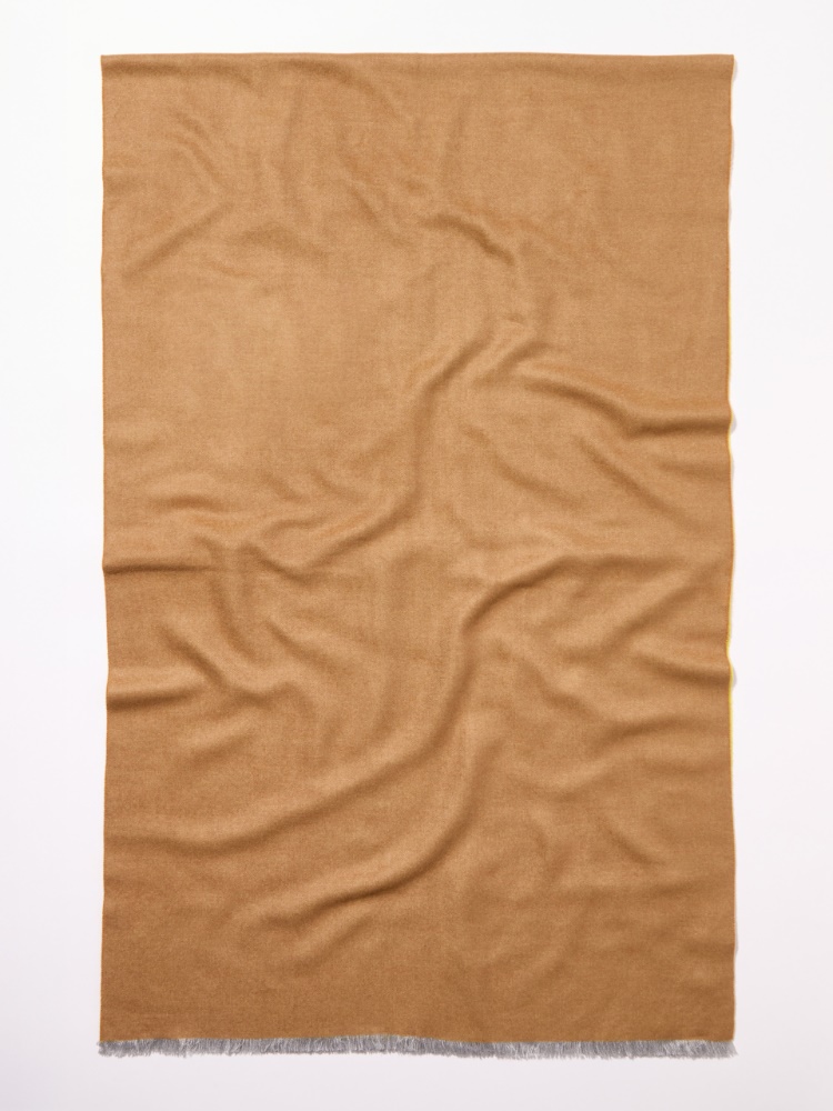 Logo-jacquard stole - BROWN - MAX&Co.