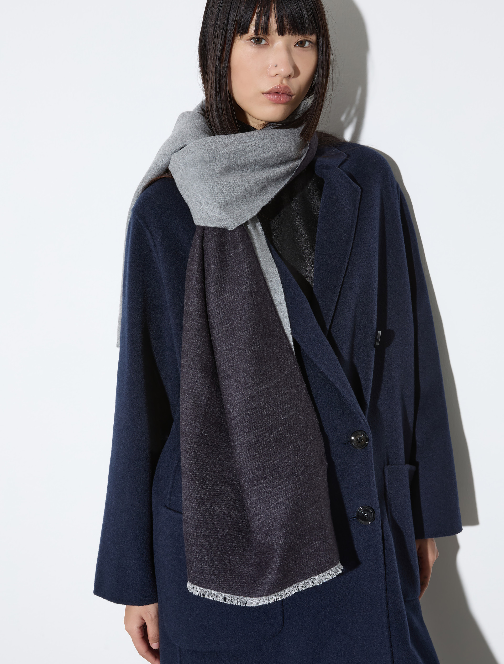 Stola con maxi logo - BLU - MAX&Co. - 3