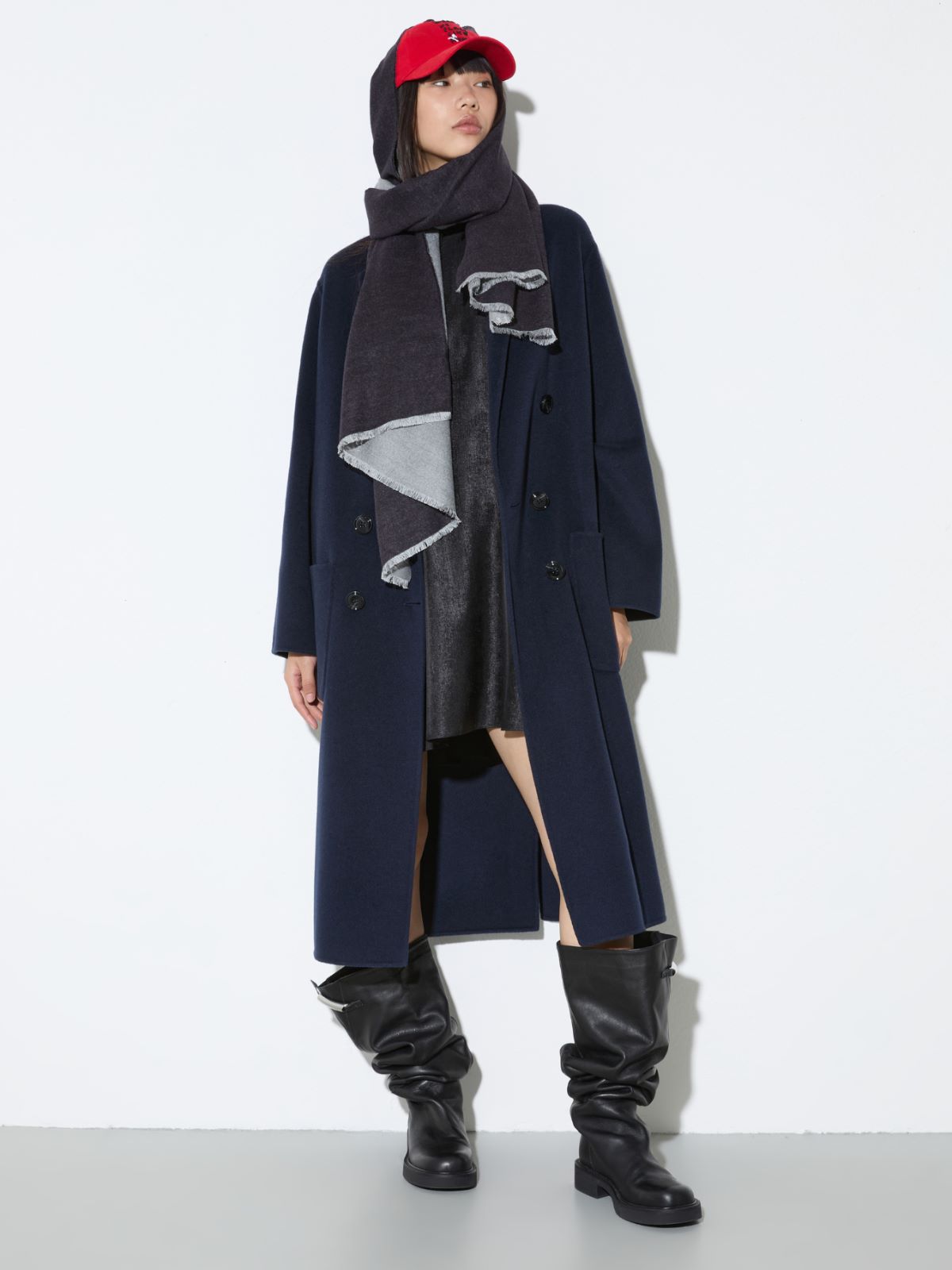 Stola con maxi logo - BLU - MAX&Co. - 4