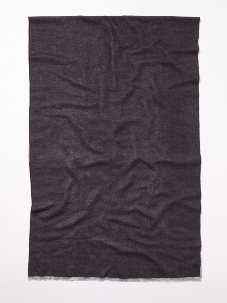 Logo-jacquard stole - NAVY - MAX&Co.