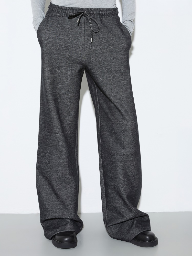 Jogginghose aus meliertem Jersey - ANTHRAZIT - MAX&Co.