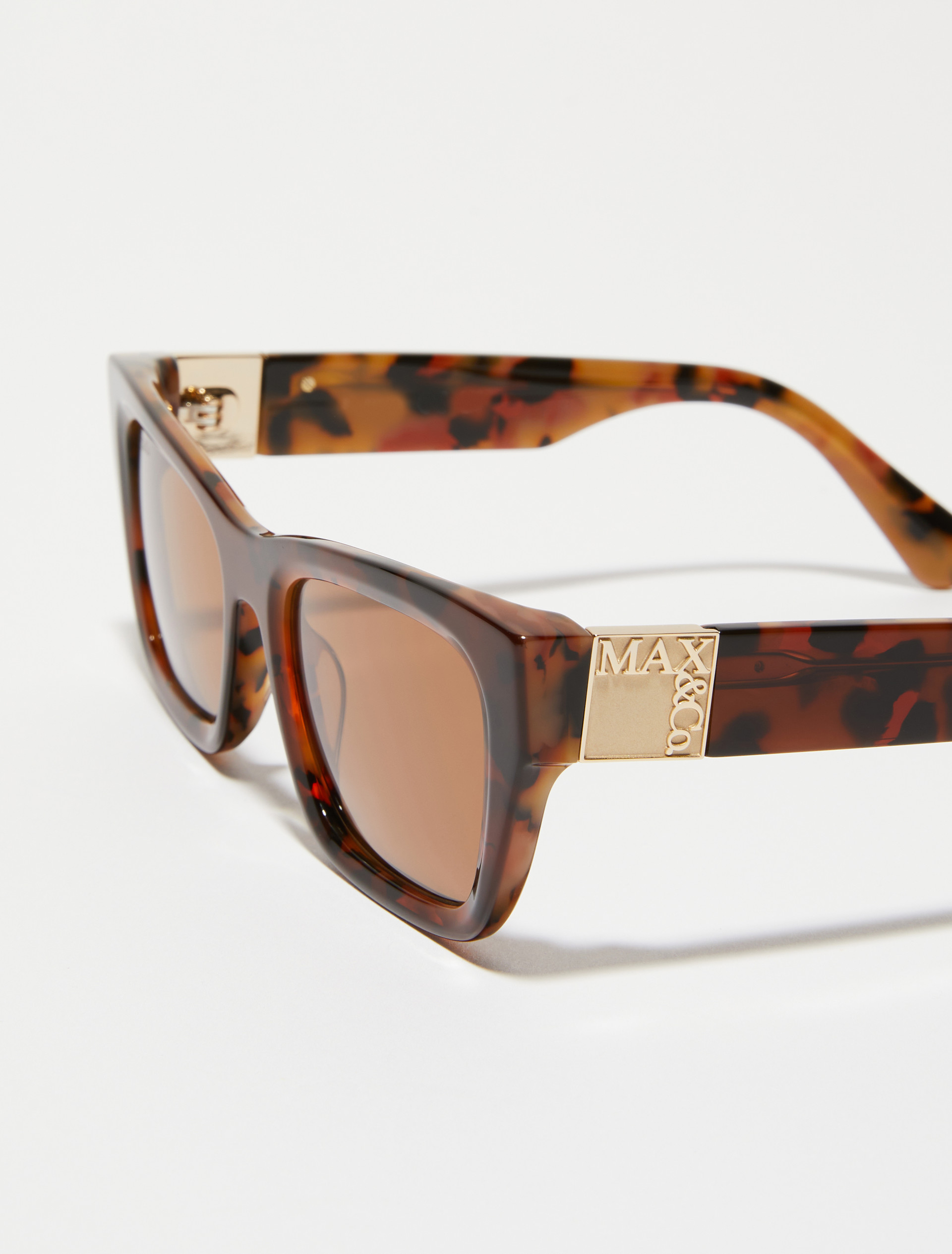 Square acetate glasses, marron | MAX&Co. Square acetate glasses - MARRON - MAX&Co. - 3