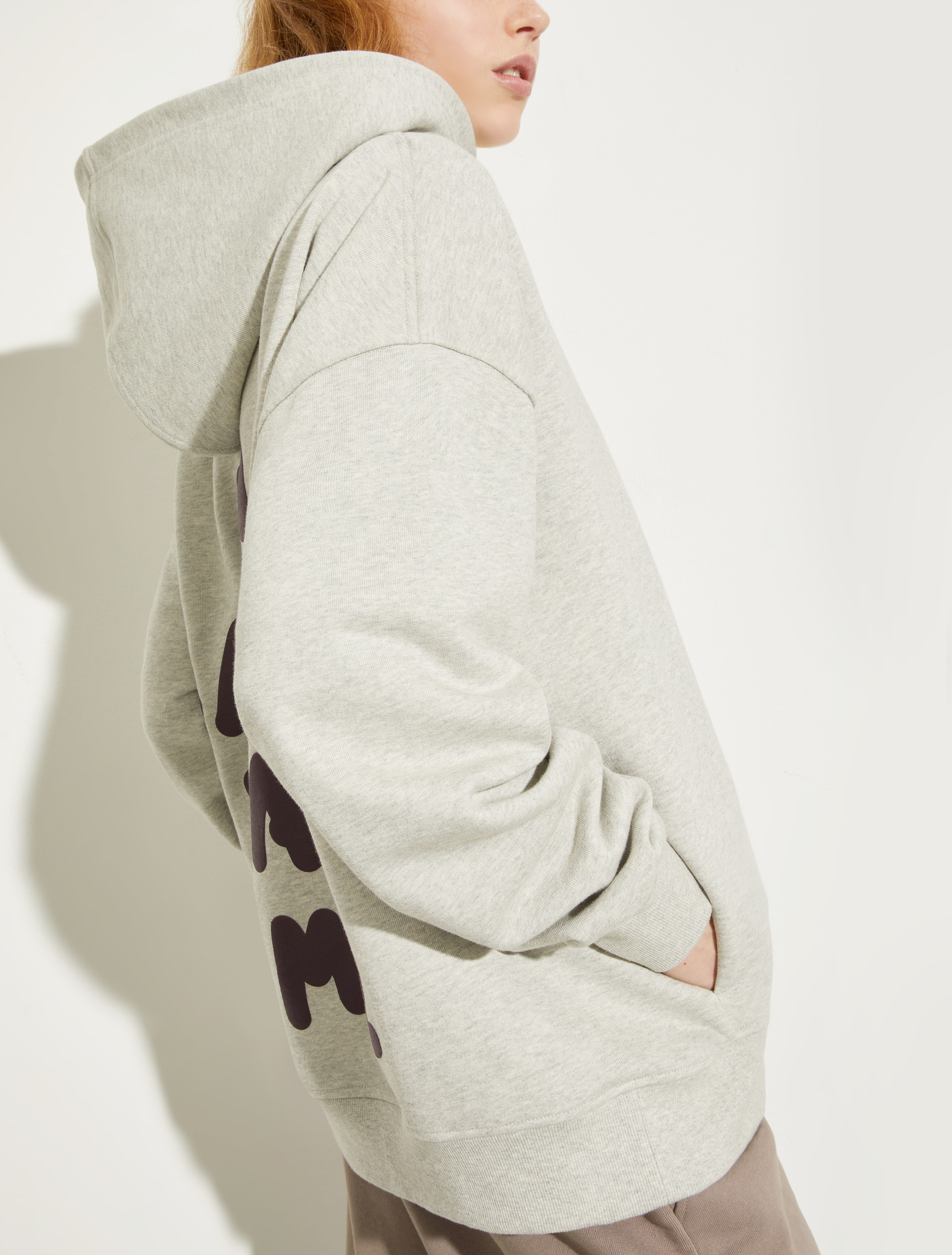 P. Terzini &Co.llaboration hoodie, light grey | MAX&Co. P. Terzini &Co.llaboration hoodie - LIGHT GREY - MAX&Co. - 3