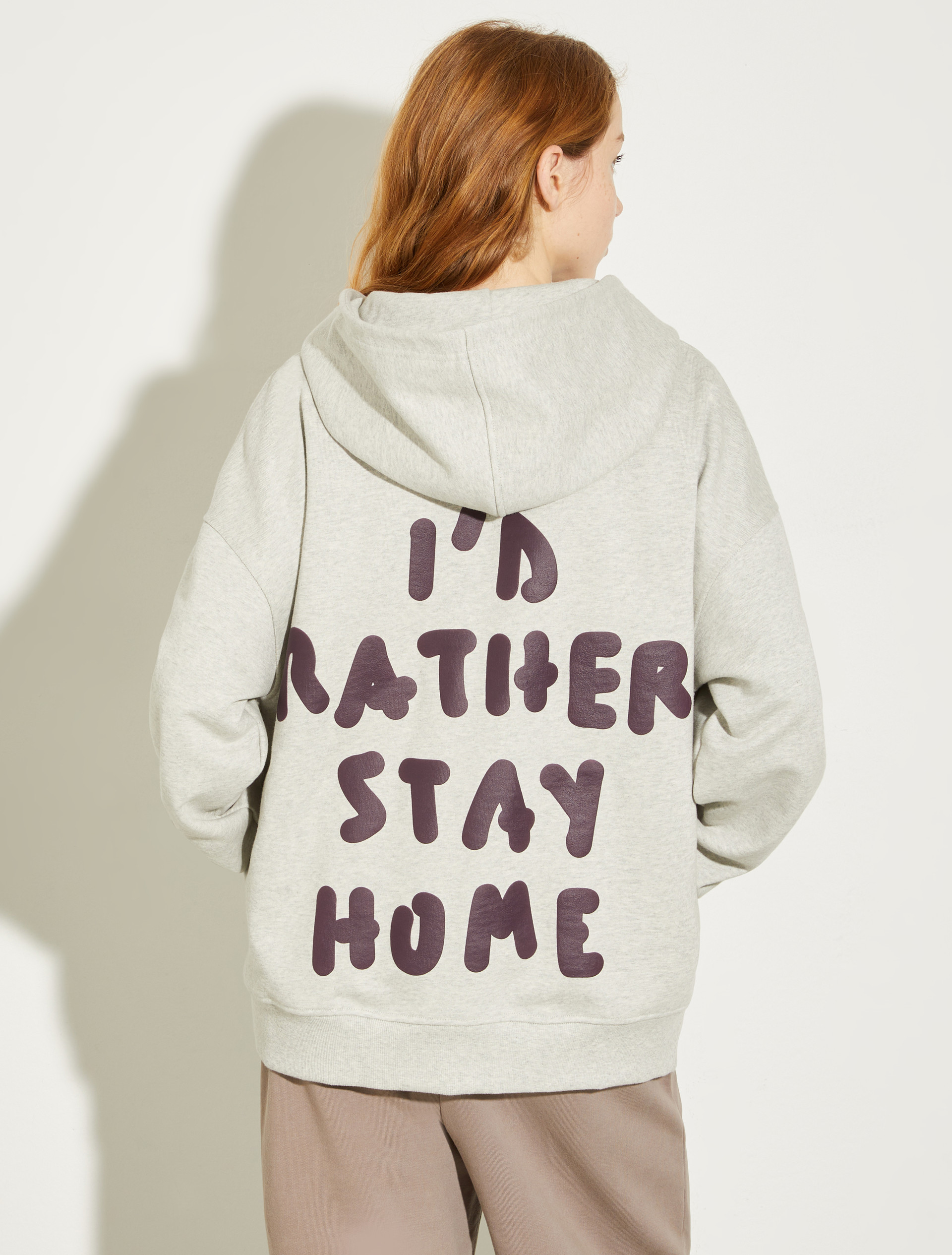 P. Terzini &Co.llaboration hoodie, light grey | MAX&Co. P. Terzini &Co.llaboration hoodie - LIGHT GREY - MAX&Co.
