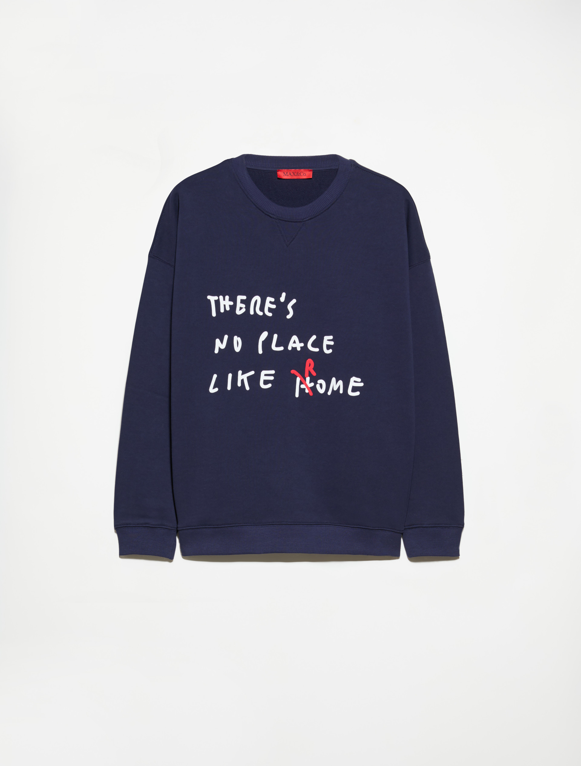 Cotton sweatshirt with lettering, midnightblue | MAX&Co. Cotton sweatshirt with lettering - MIDNIGHTBLUE - MAX&Co. - 5