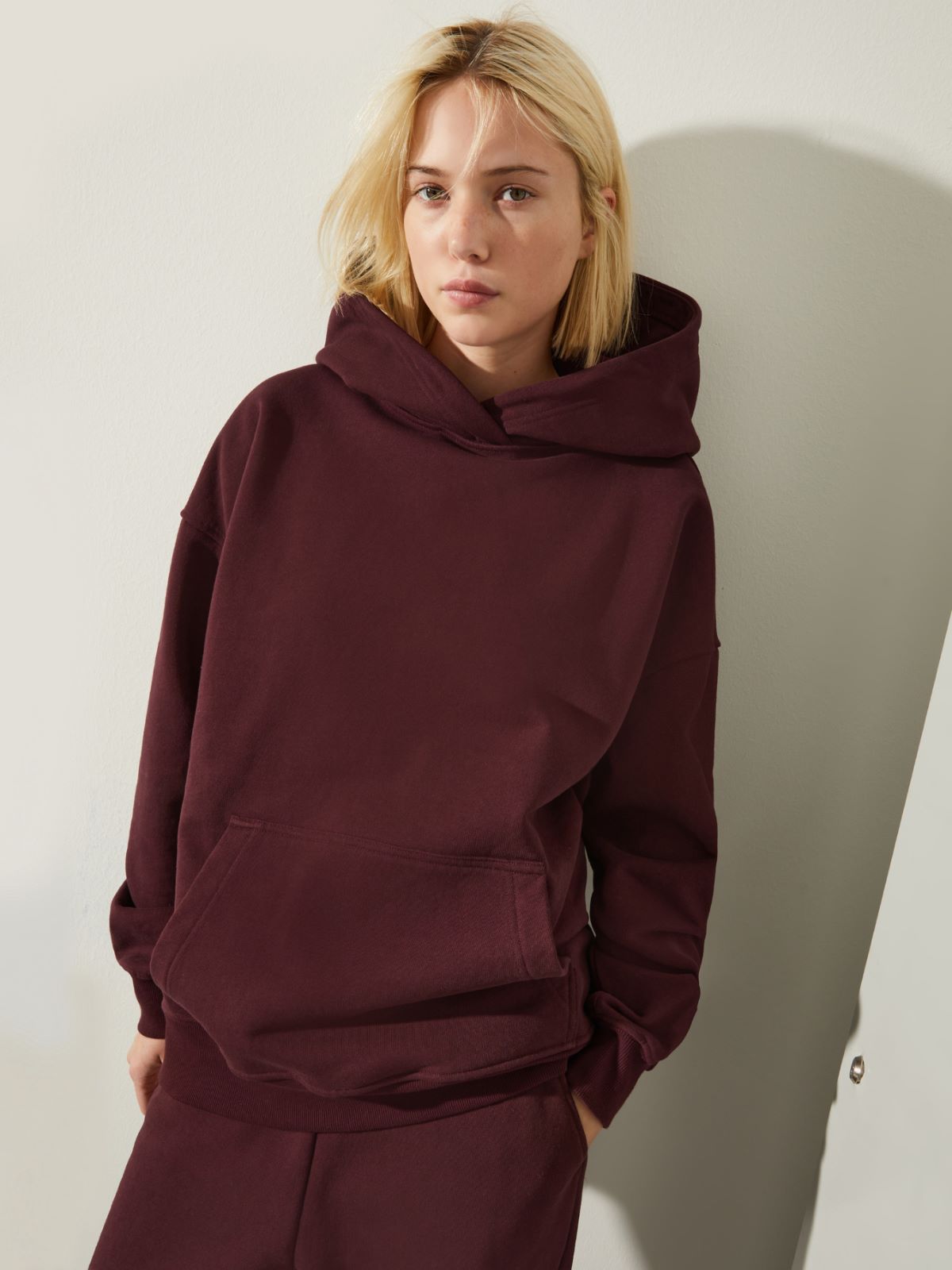 P. Terzini &Co.llaboration hoodie - WINE-COLOURED - MAX&Co. - 2