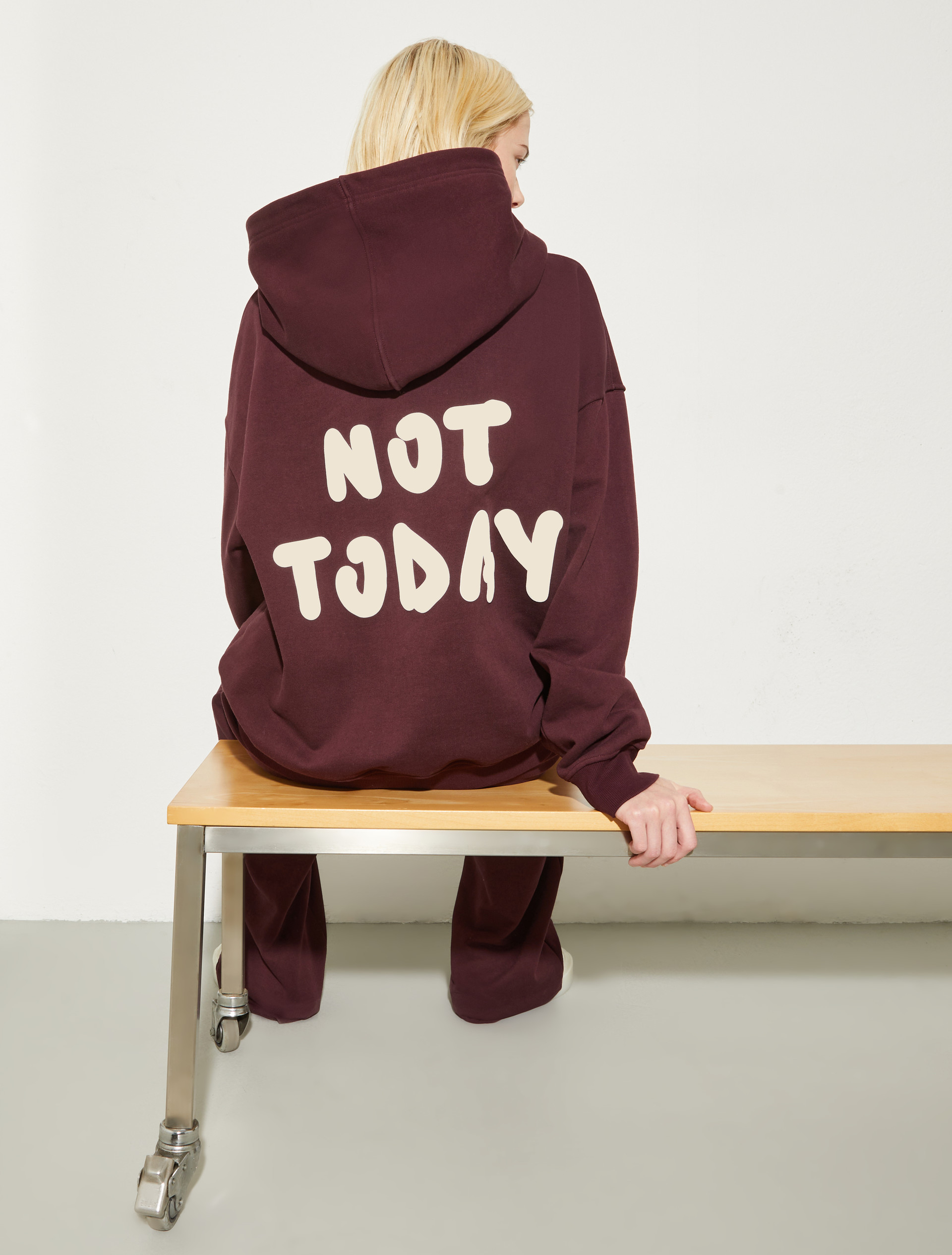 P. Terzini &Co.llaboration hoodie - WINE-COLOURED - MAX&Co. - 3