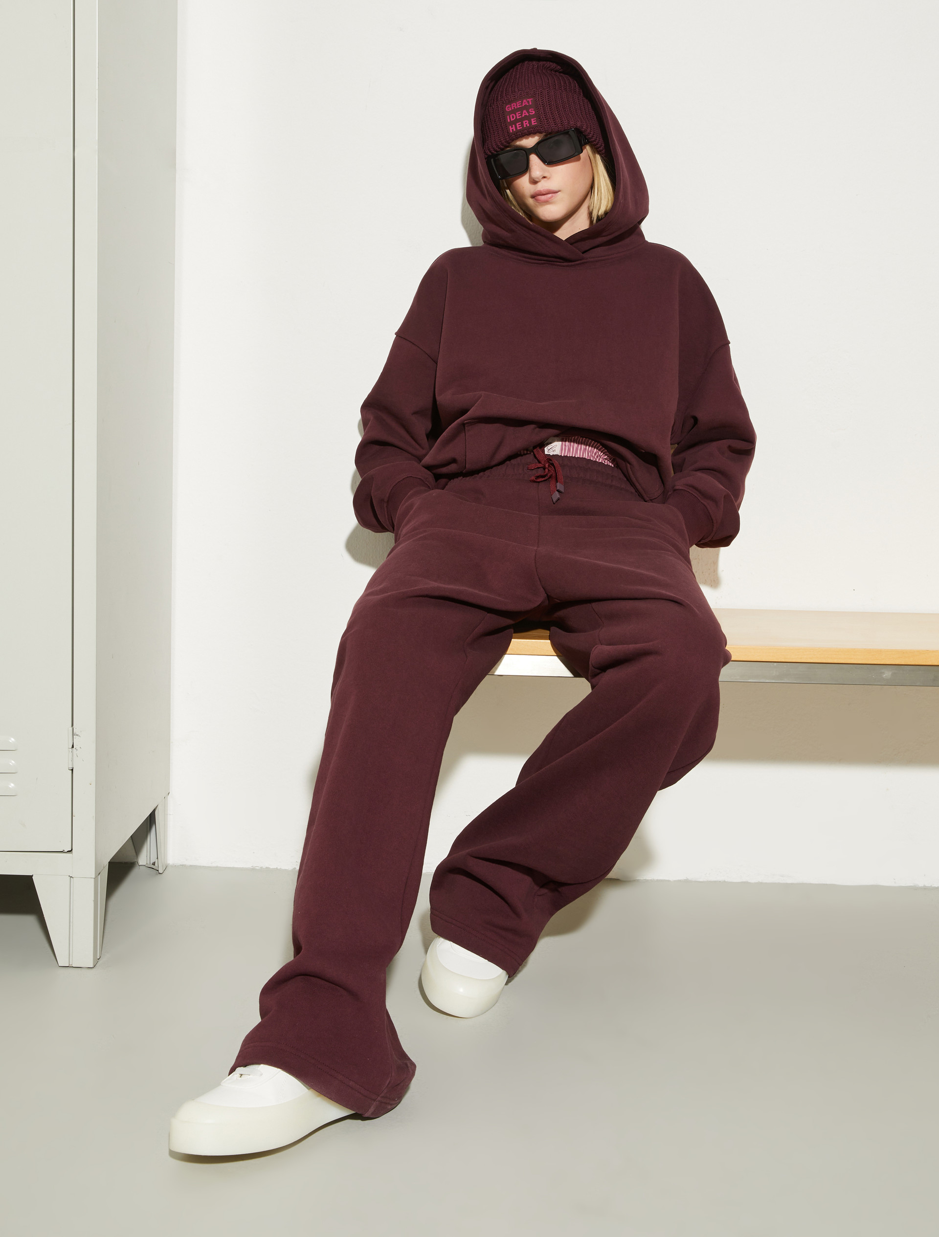 P. Terzini &Co.llaboration hoodie - WINE-COLOURED - MAX&Co. - 4