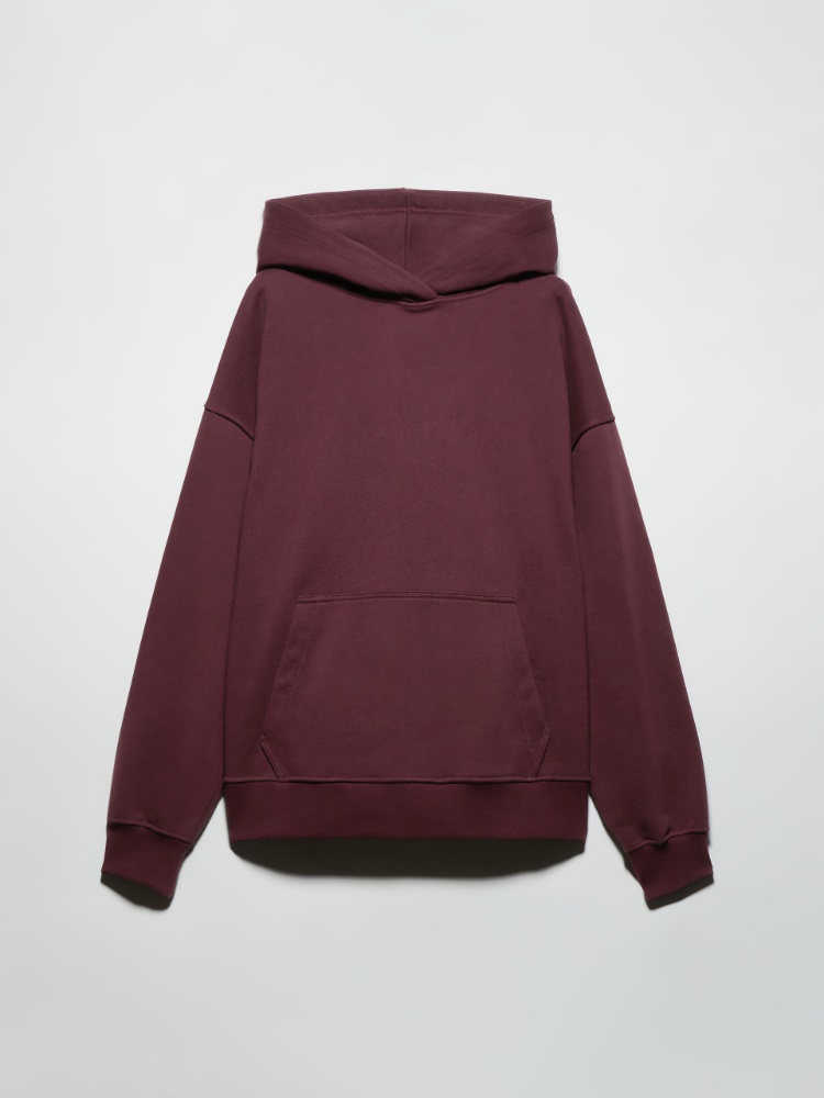 P. Terzini &Co.llaboration hoodie - WINE-COLOURED - MAX&Co.